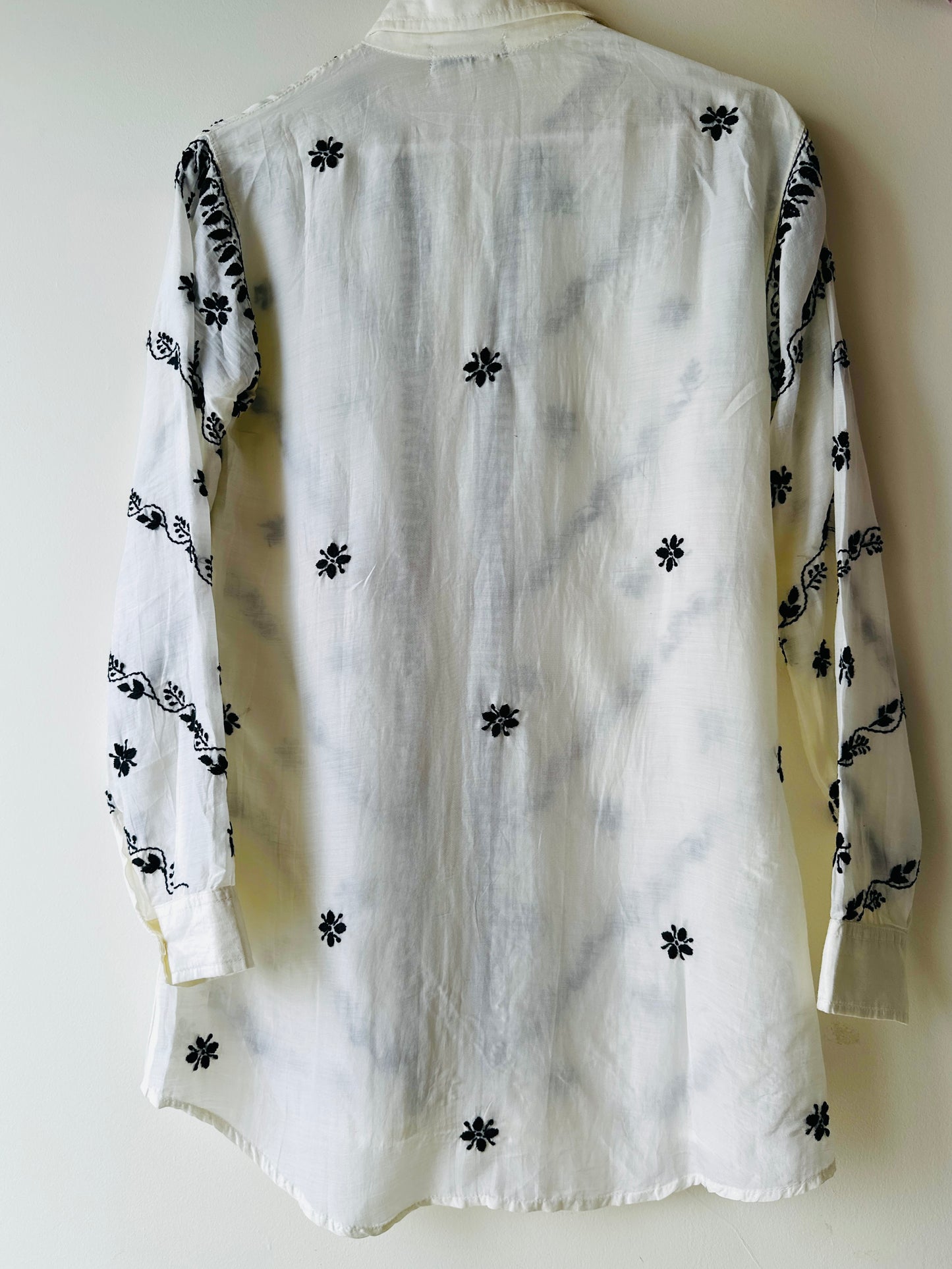 Iba Handcrafted Chikankari Muslin Shirt