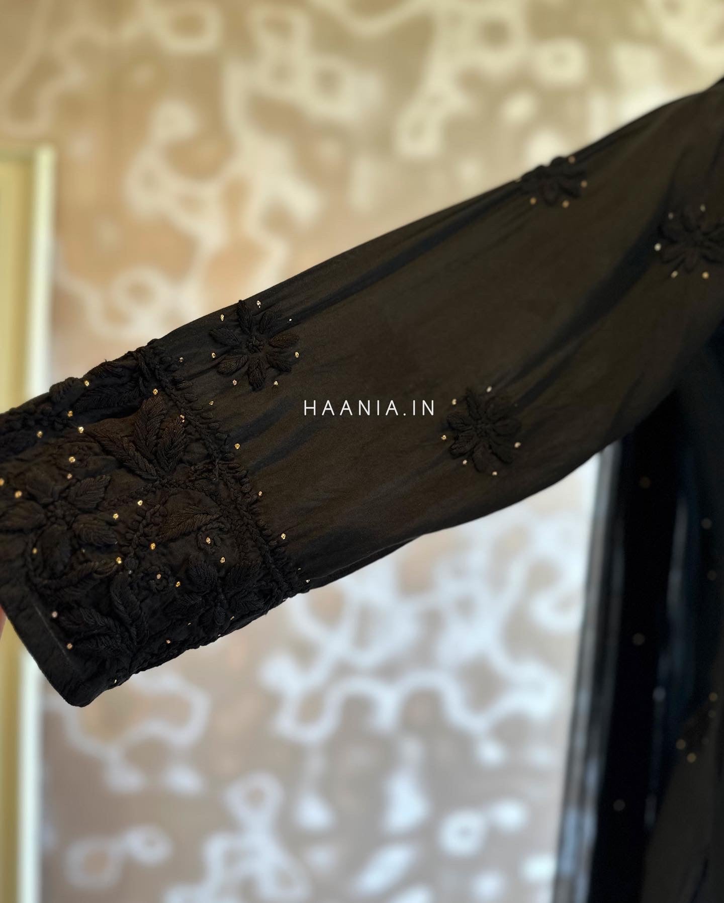 Afra Handcrafted Buttery Soft Modal Cotton kurta with Mukaish embellishments