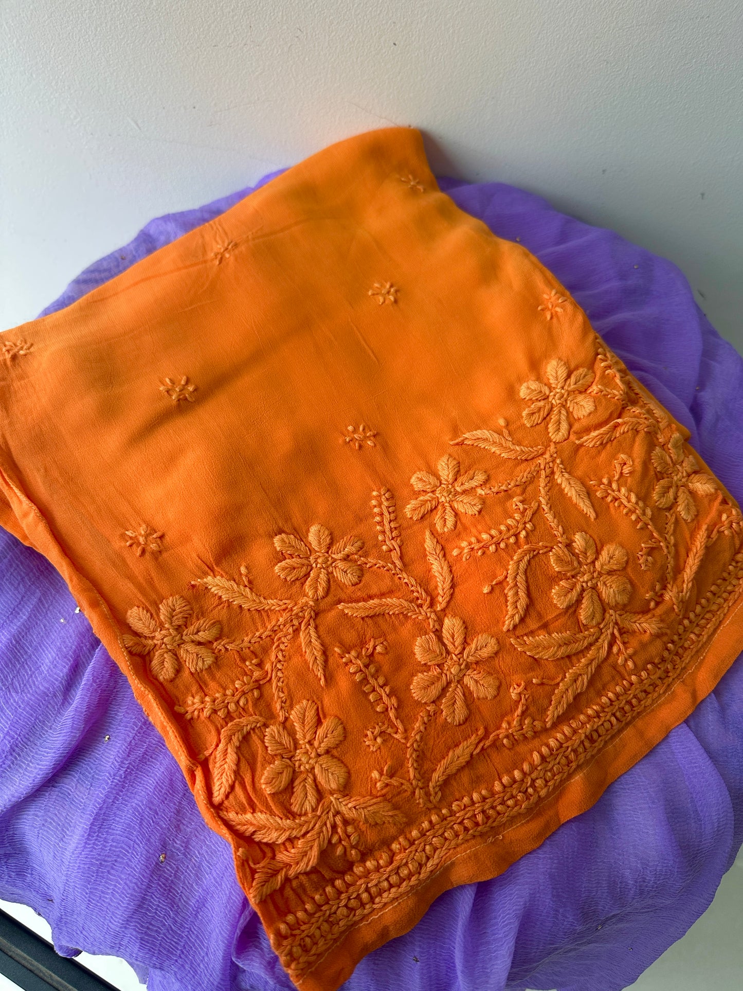 Tangy Twilight Noodle Strap Chikankari Suit Set