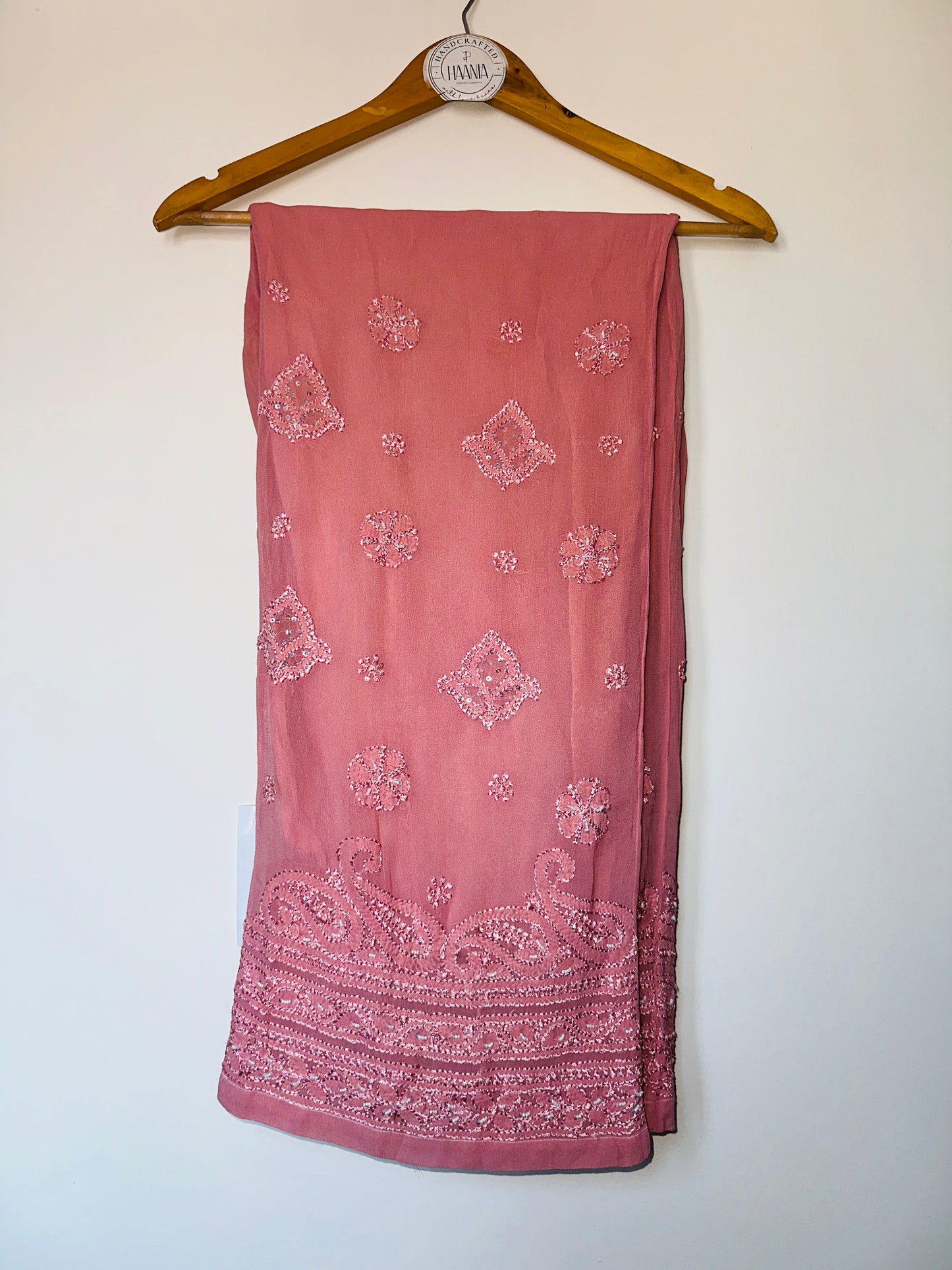 Viral Pearl & Cutdana Chikankari Suit Set - Pinkish Brown