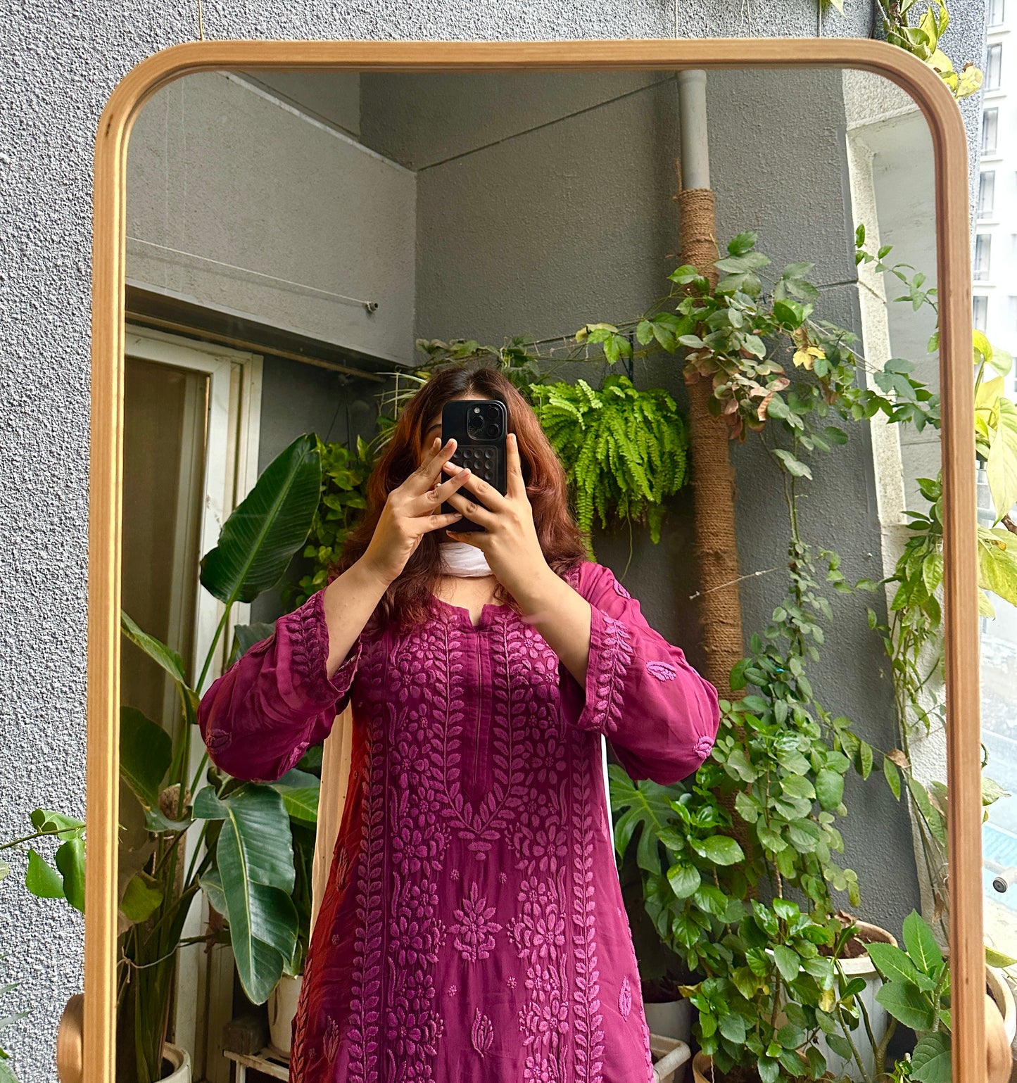 Ziva Viscose Chikankari Kurti