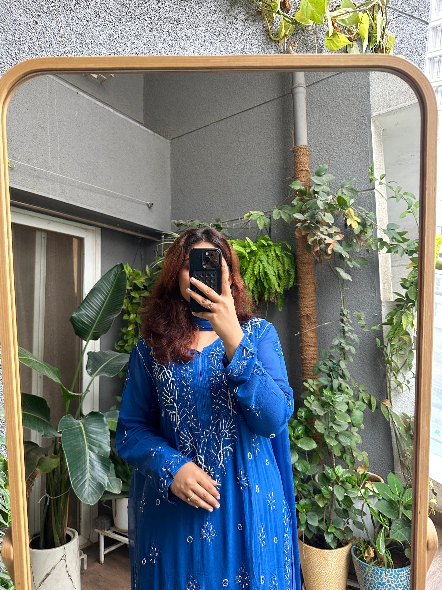 Dalila Chikankari Pearl & Cutdana Suit Set