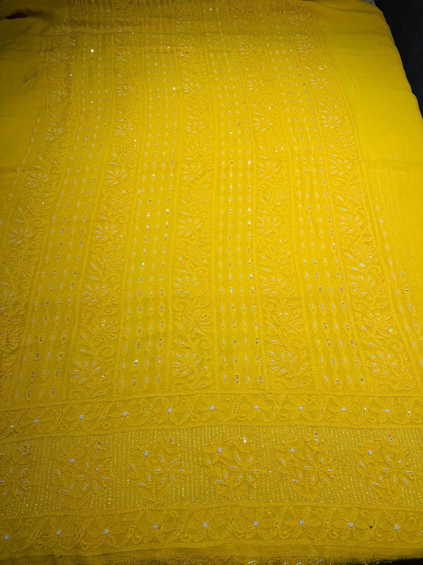 Viral Pearl & Cutdana Full Jaal Chikankari Unstitched Suit Set