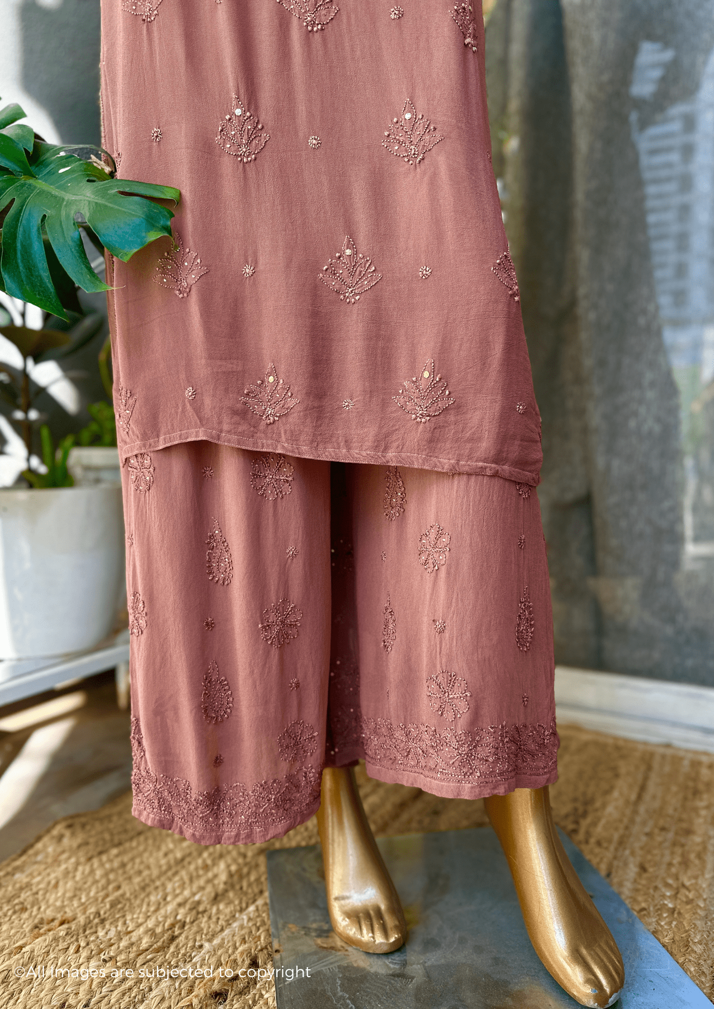 Adila Chikankari Full Jaal Suit Set