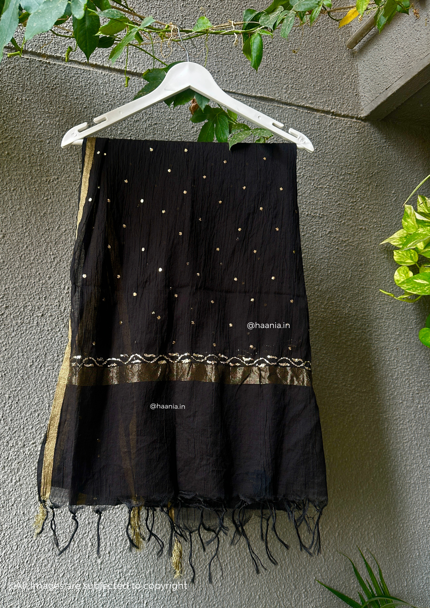 Chandani Handcrafted Chikankari Mul Chanderi A-line Kurta Set