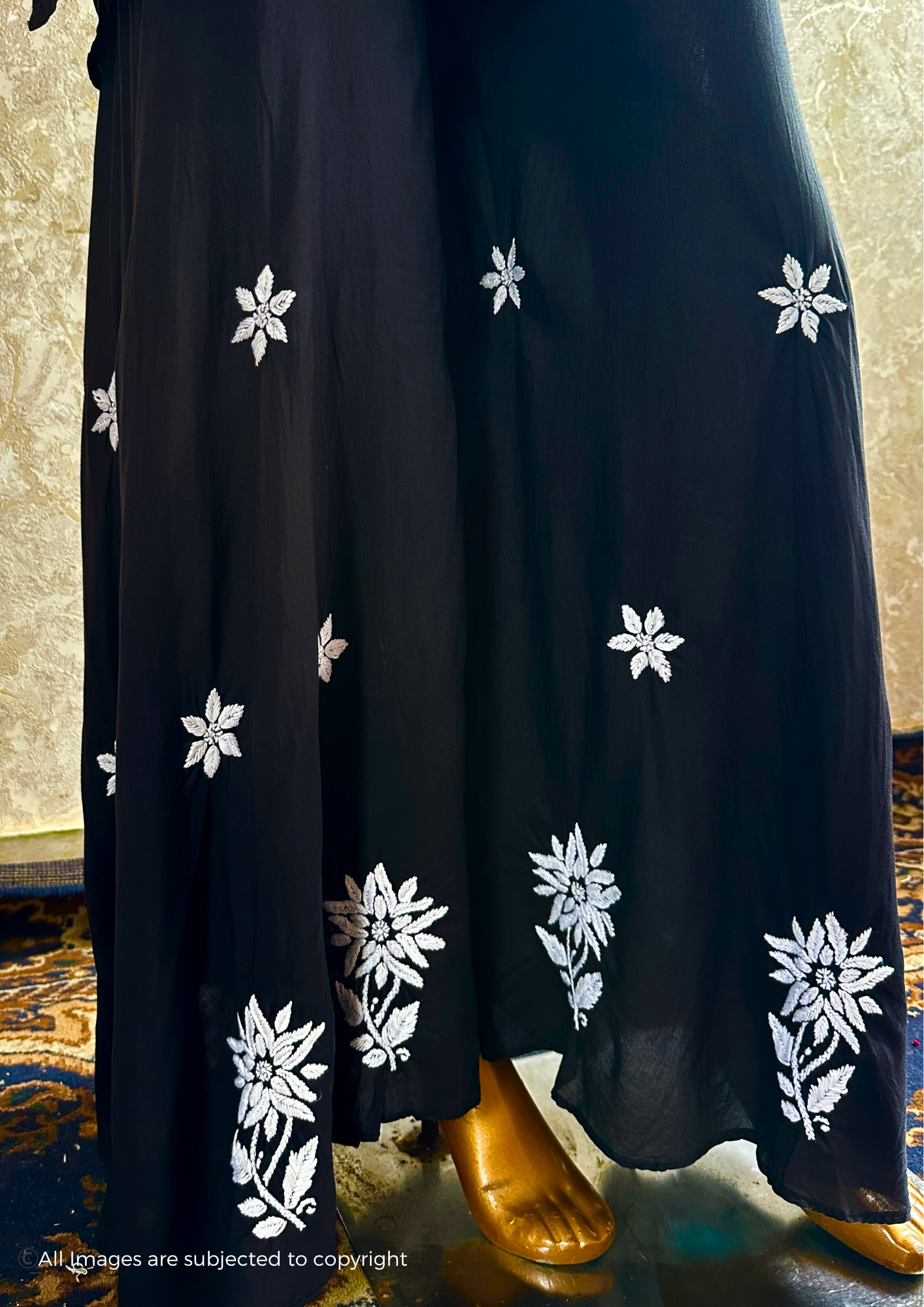 Handcrafted Chikankari Kurta & Sharara Set