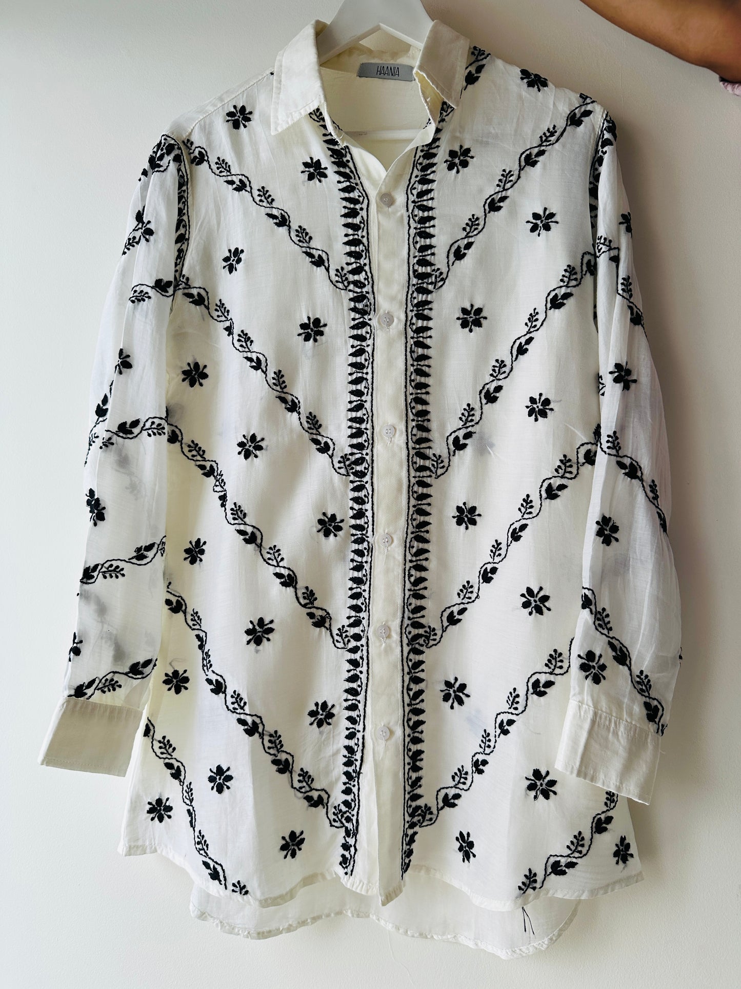 Iba Handcrafted Chikankari Muslin Shirt