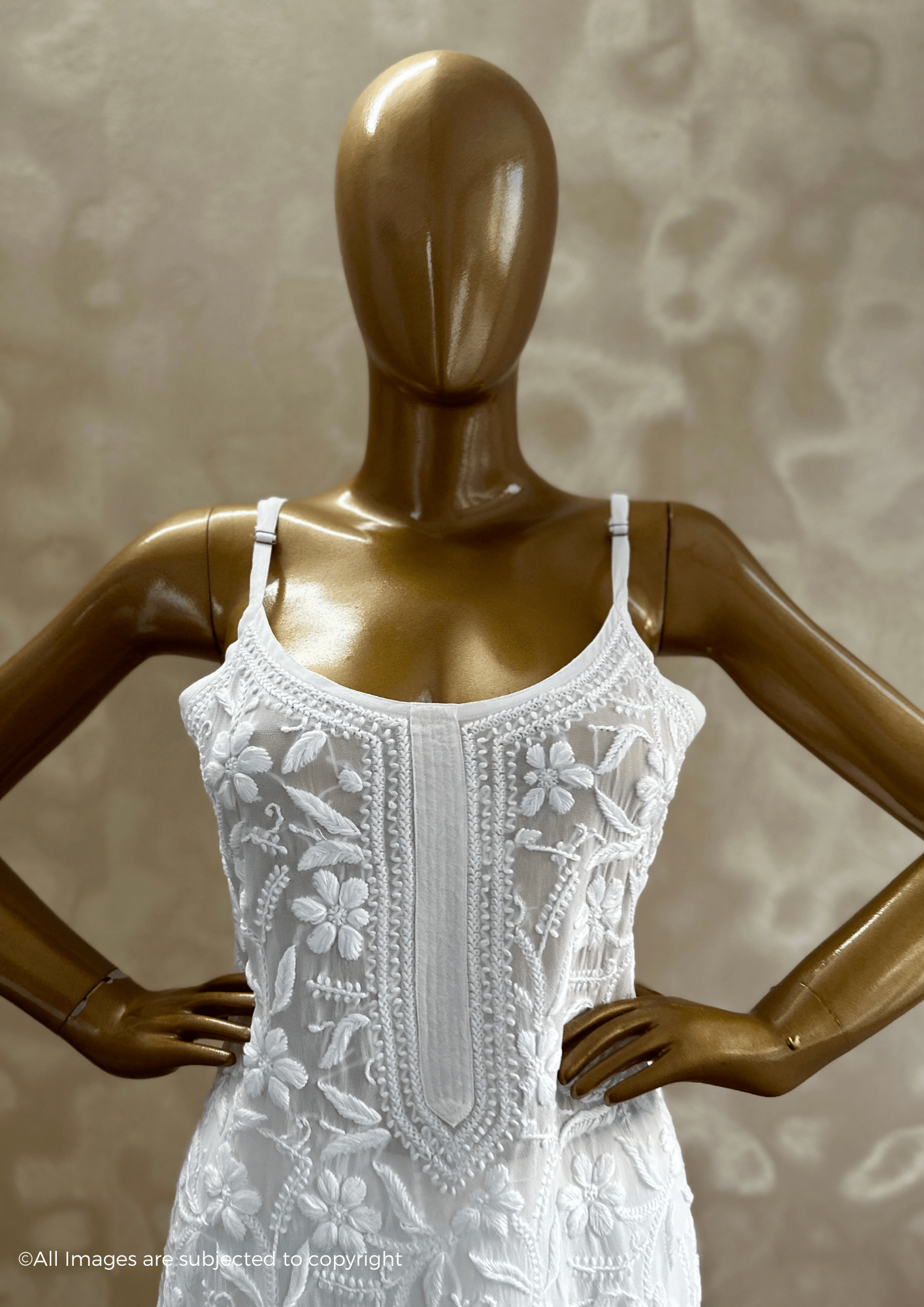 Diva Handcrafted Chikankari Noodle Strap Suit Set