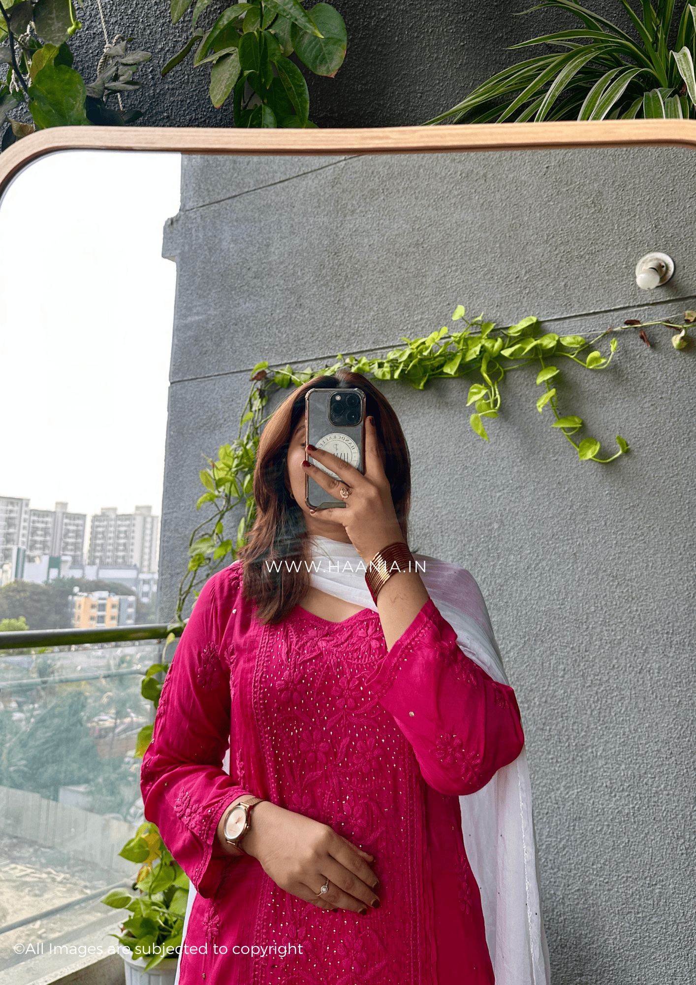 Zoya Premium Muslin Chikankari Kurti