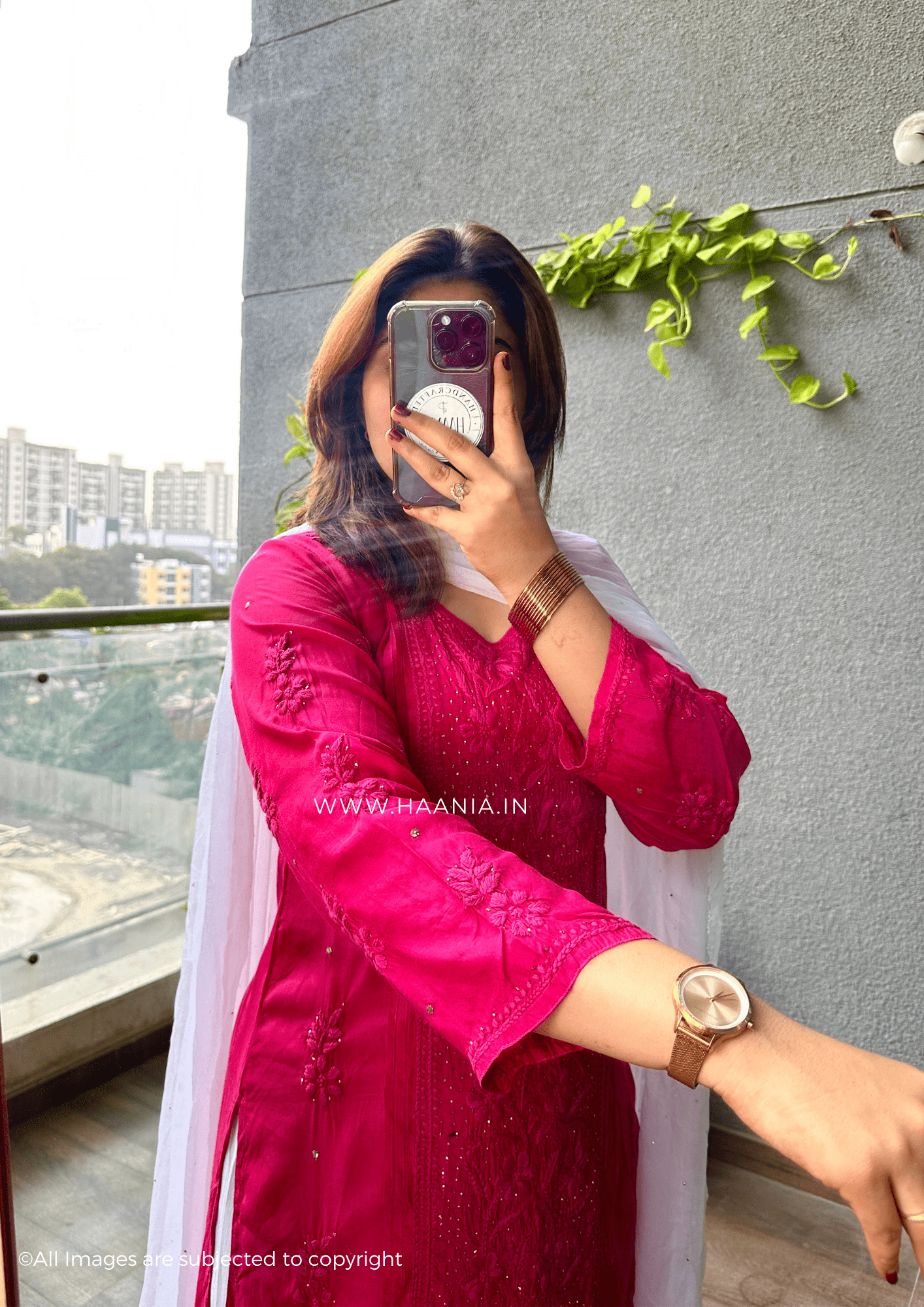 Zoya Premium Muslin Chikankari Kurti