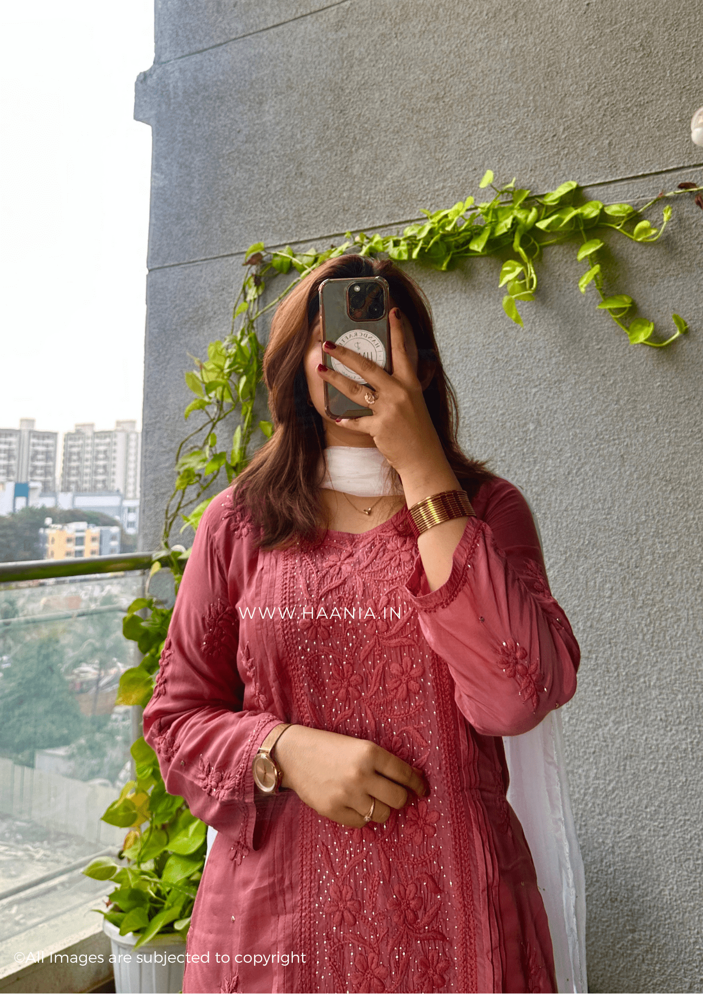 Zoya Premium Muslin Chikankari Kurti