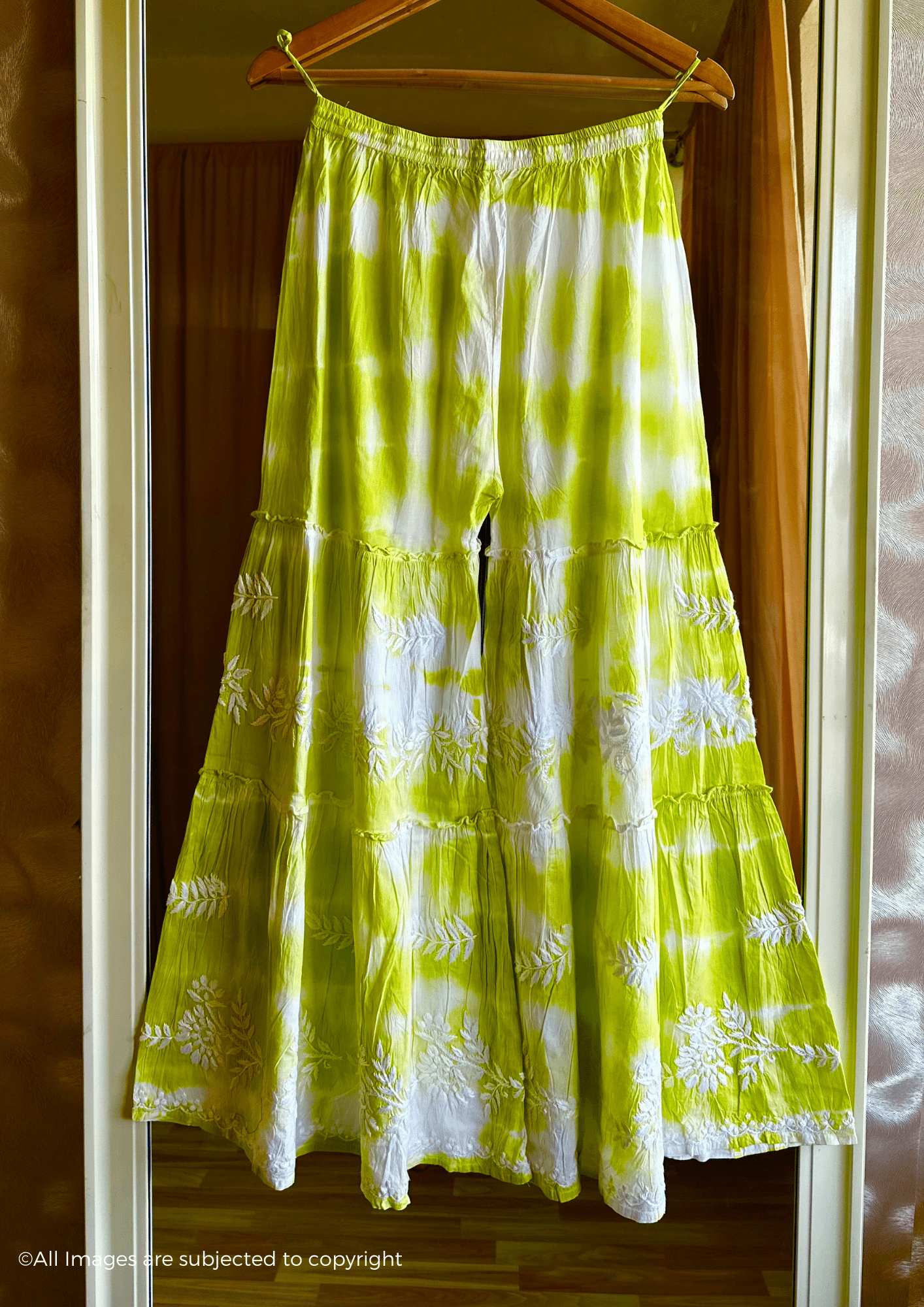 Mul Cotton Chikankari Garara set