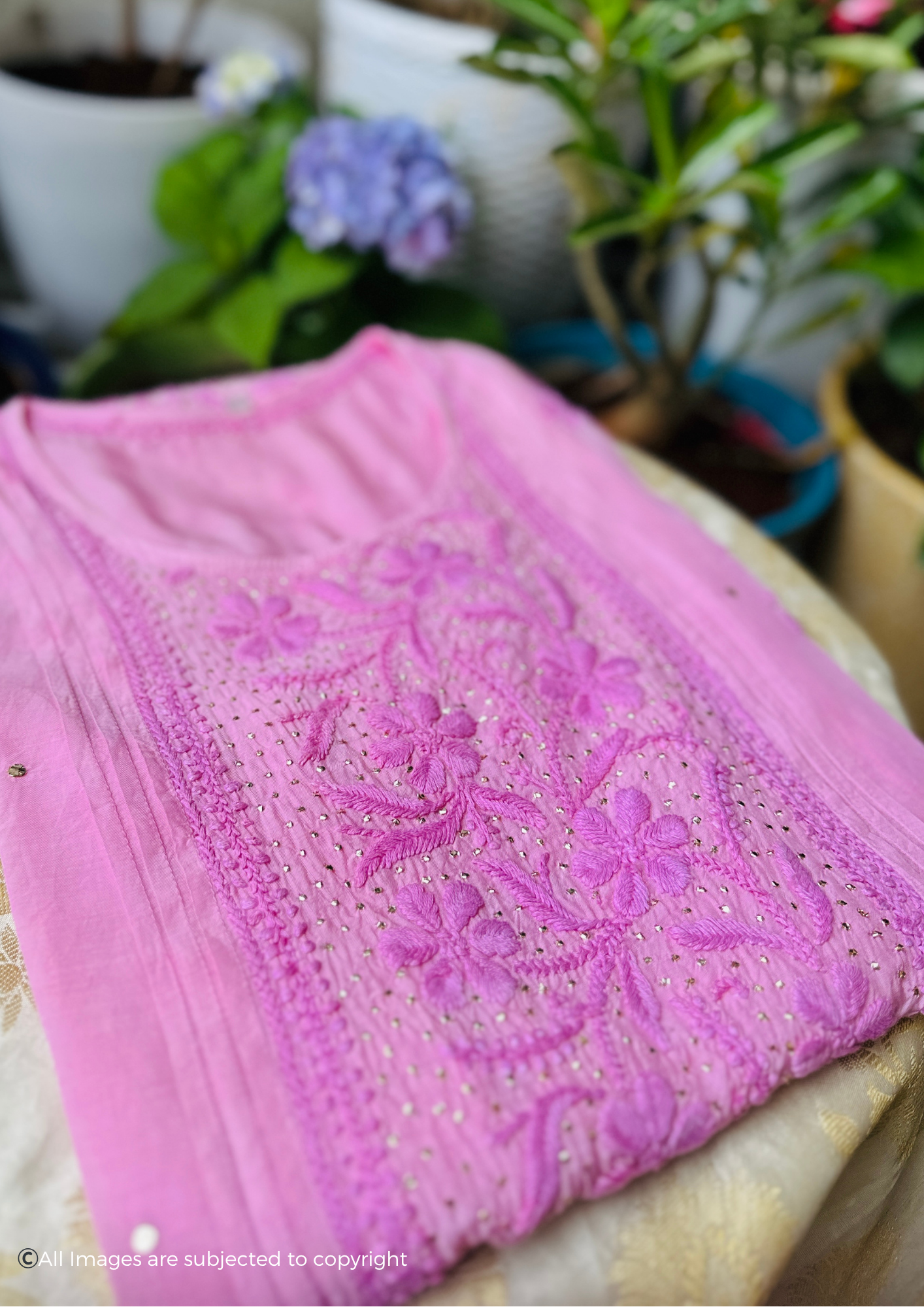 Zoya Premium Muslin Chikankari Kurti