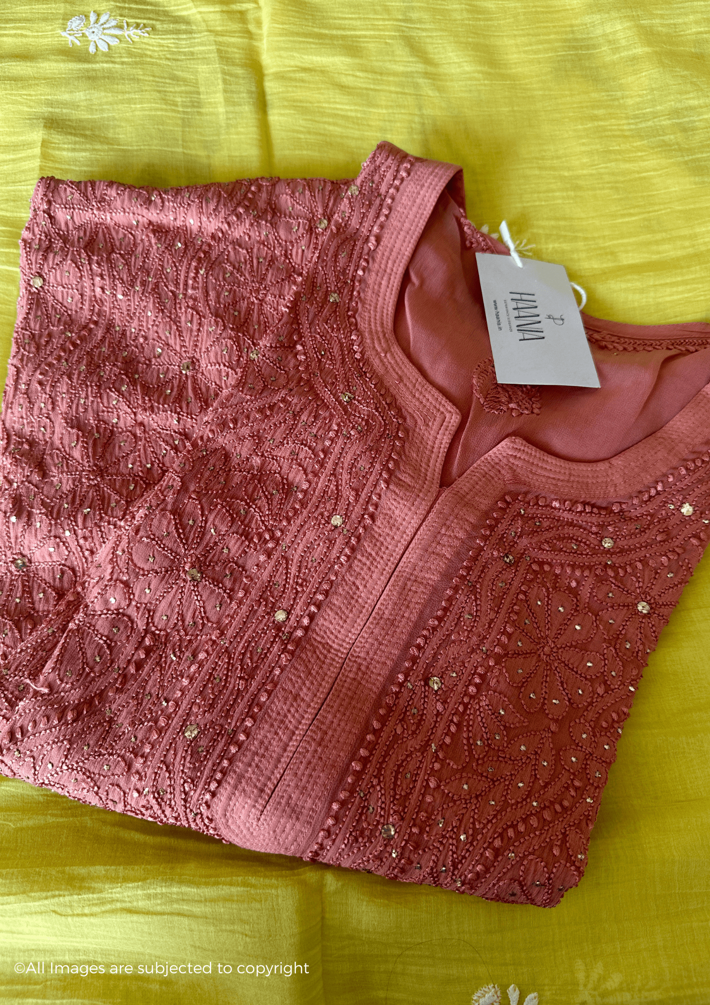 Full Jaal Viscose Chikankari Kurti