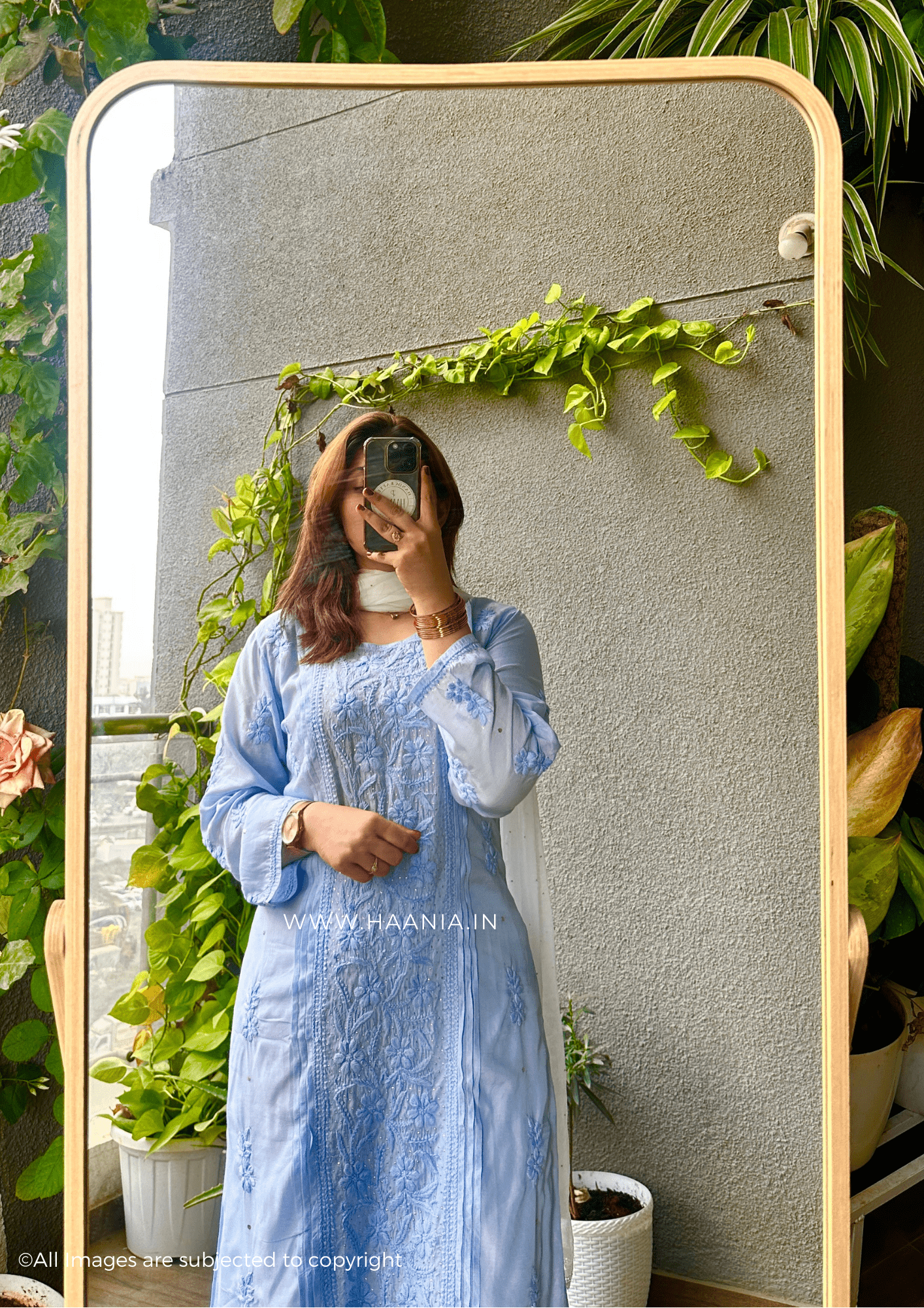 Zoya Premium Muslin Chikankari Kurti