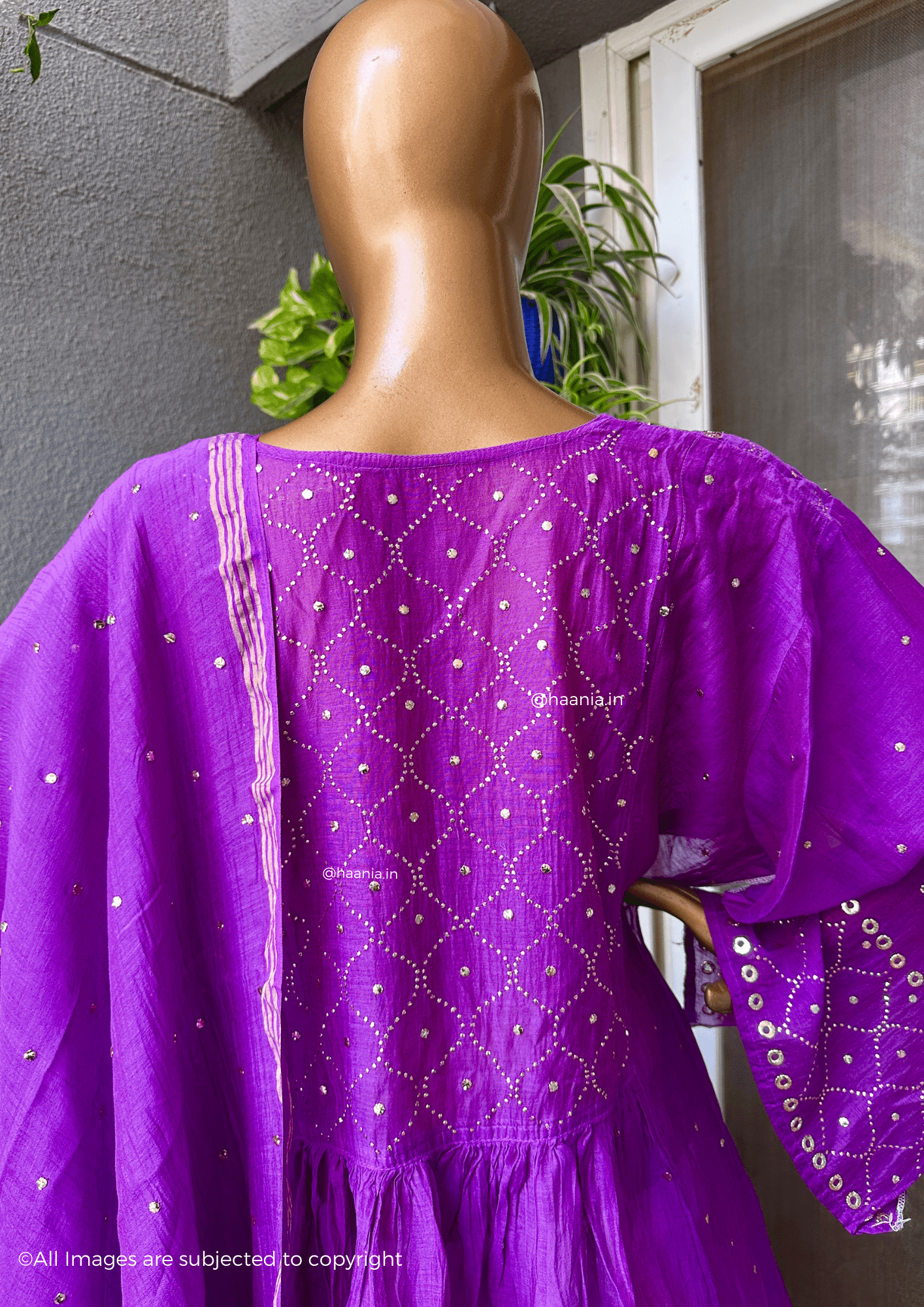 Handcrafted Chikankari Mul Chanderi Suit Set
