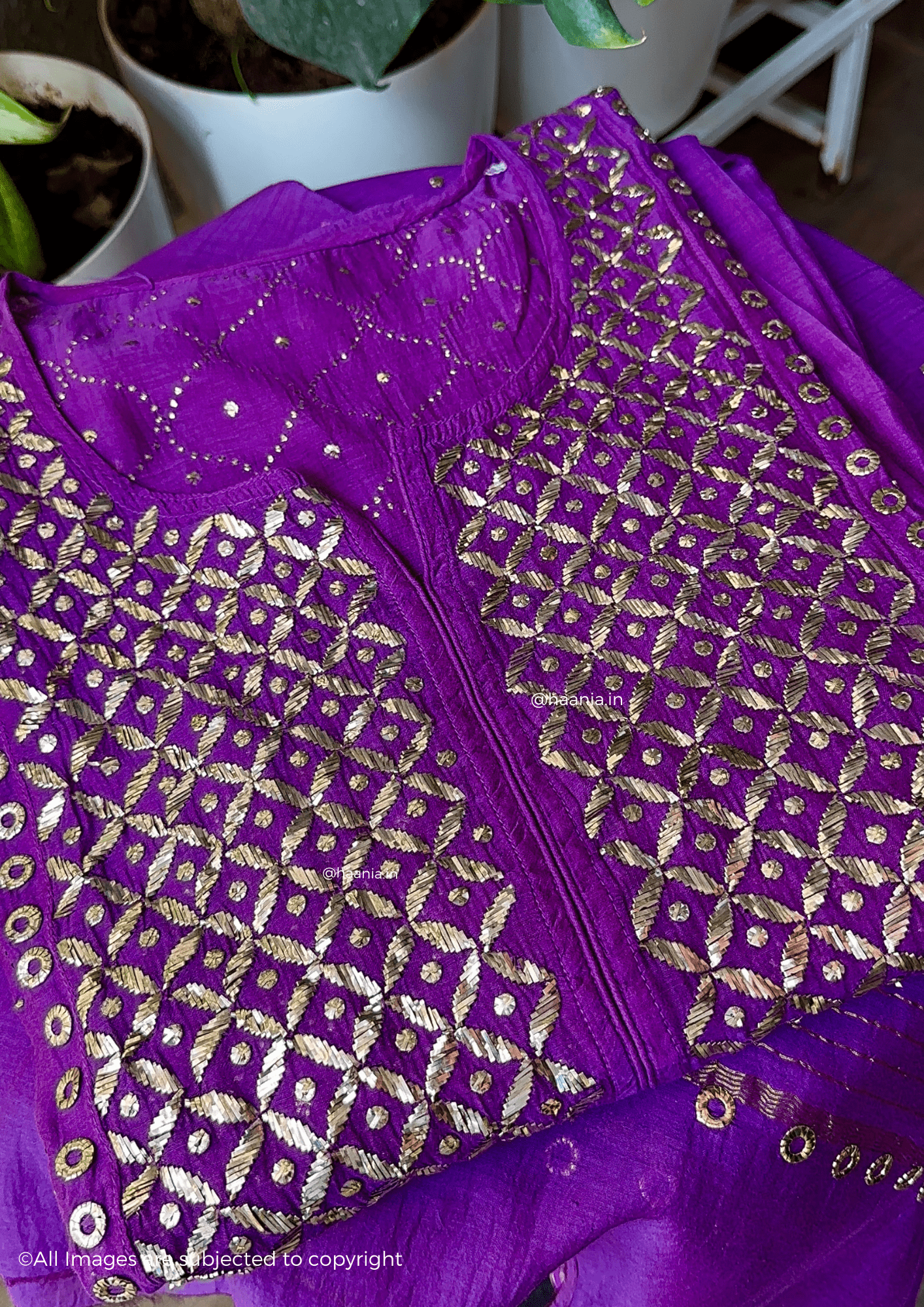 Handcrafted Chikankari Mul Chanderi Suit Set