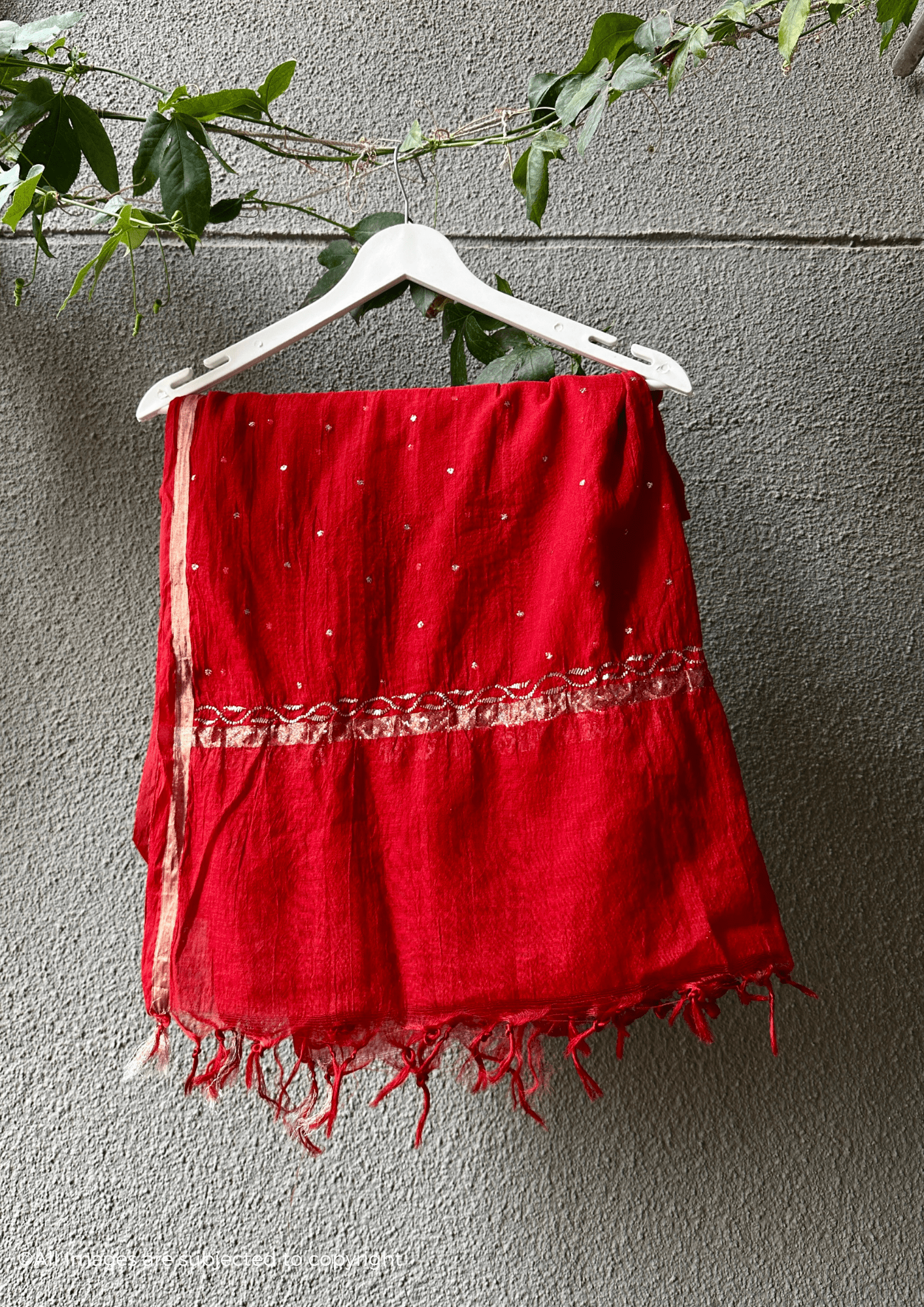 Chandani Handcrafted Chikankari Mul Chanderi A-line Kurta Set