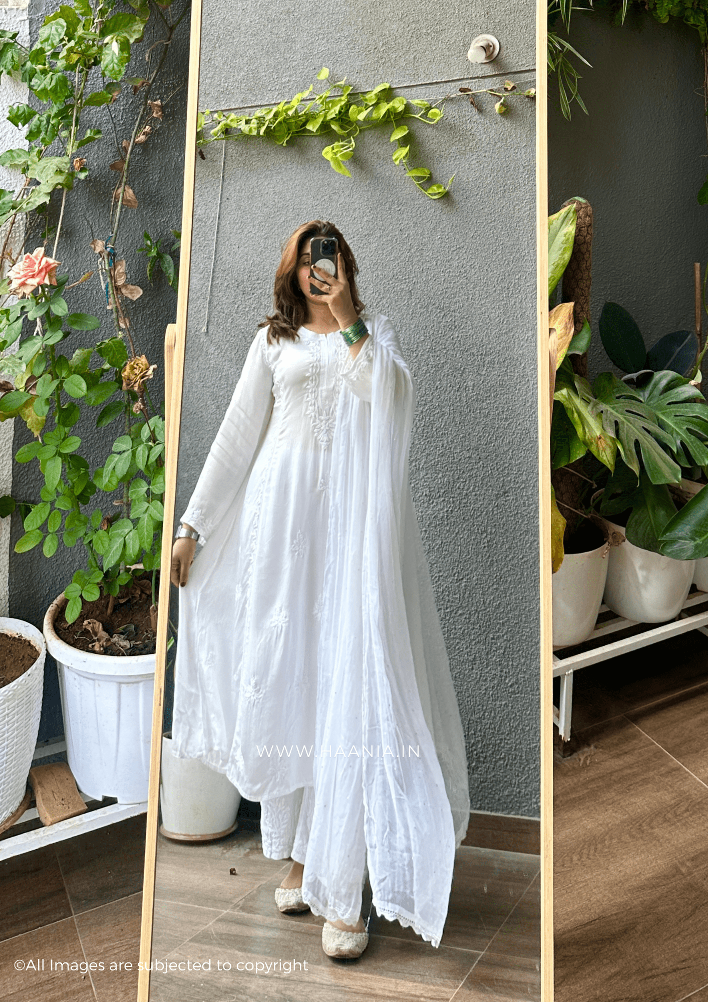 Roohi Handcrafted Chikankari Modal Silk Suit Set