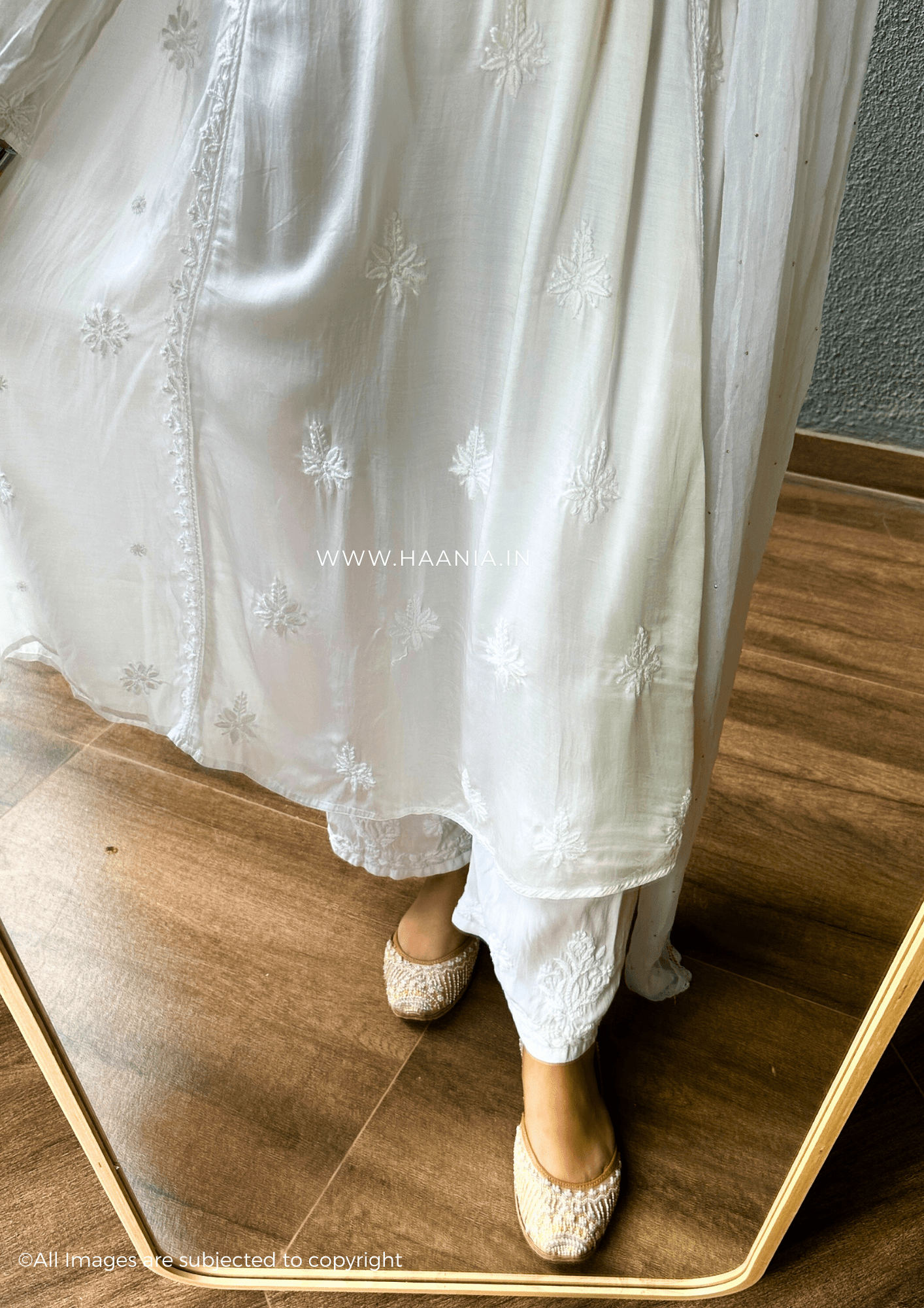Roohi Handcrafted Chikankari Modal Silk Suit Set