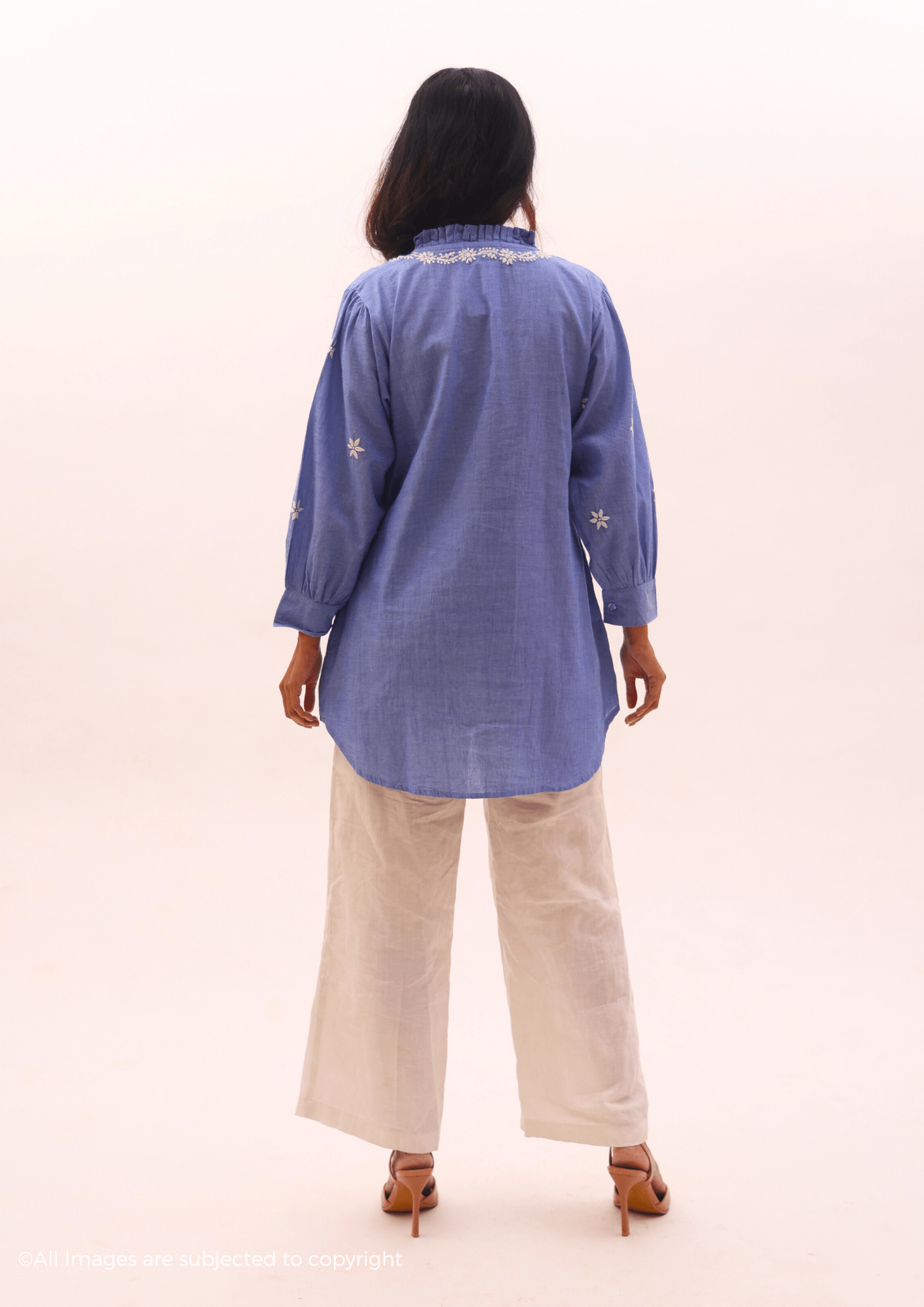 Rosella Handcrafted Chikankari Shirt