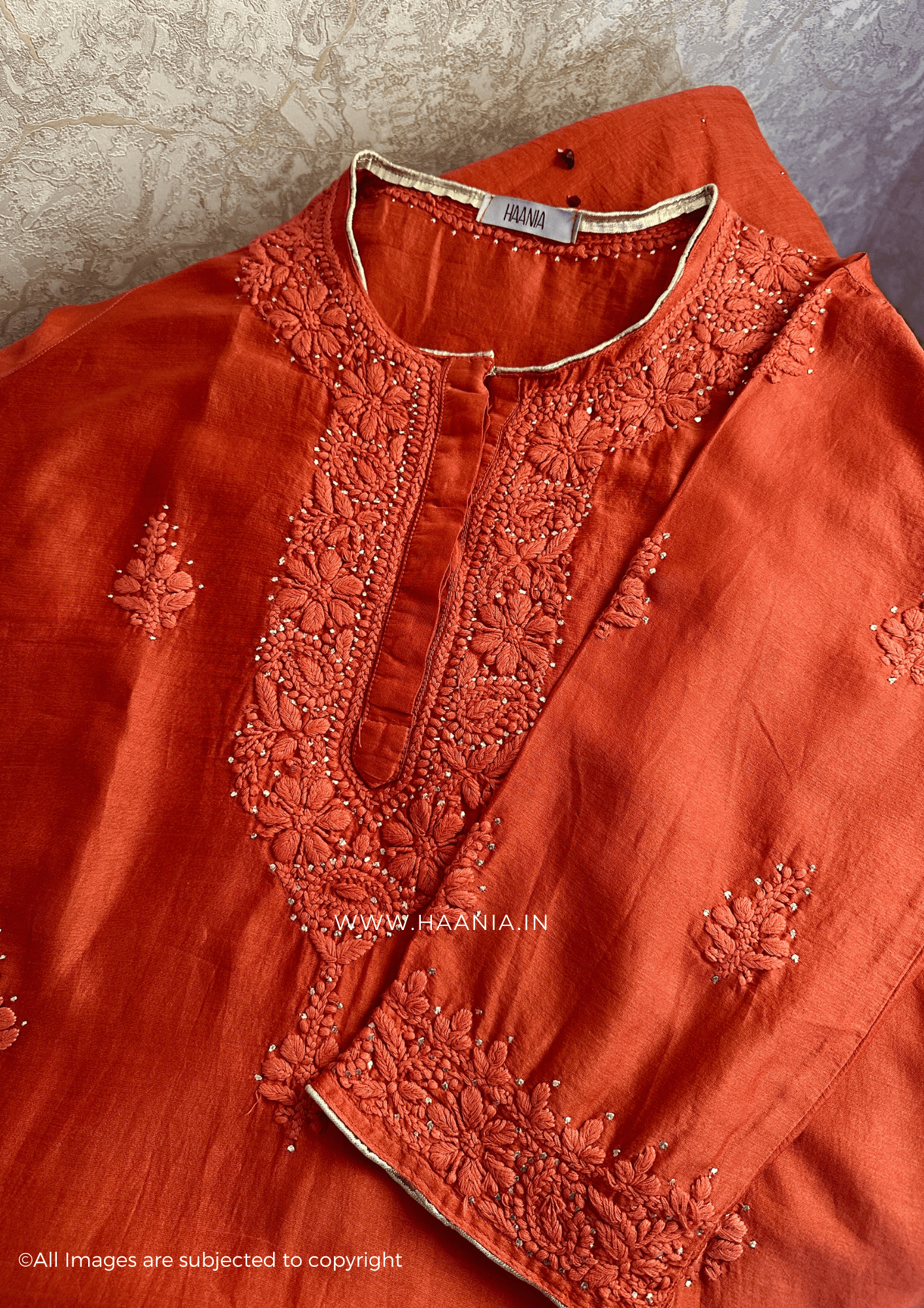 Chanderi Silk Handcrafted Chikankari Suit Set