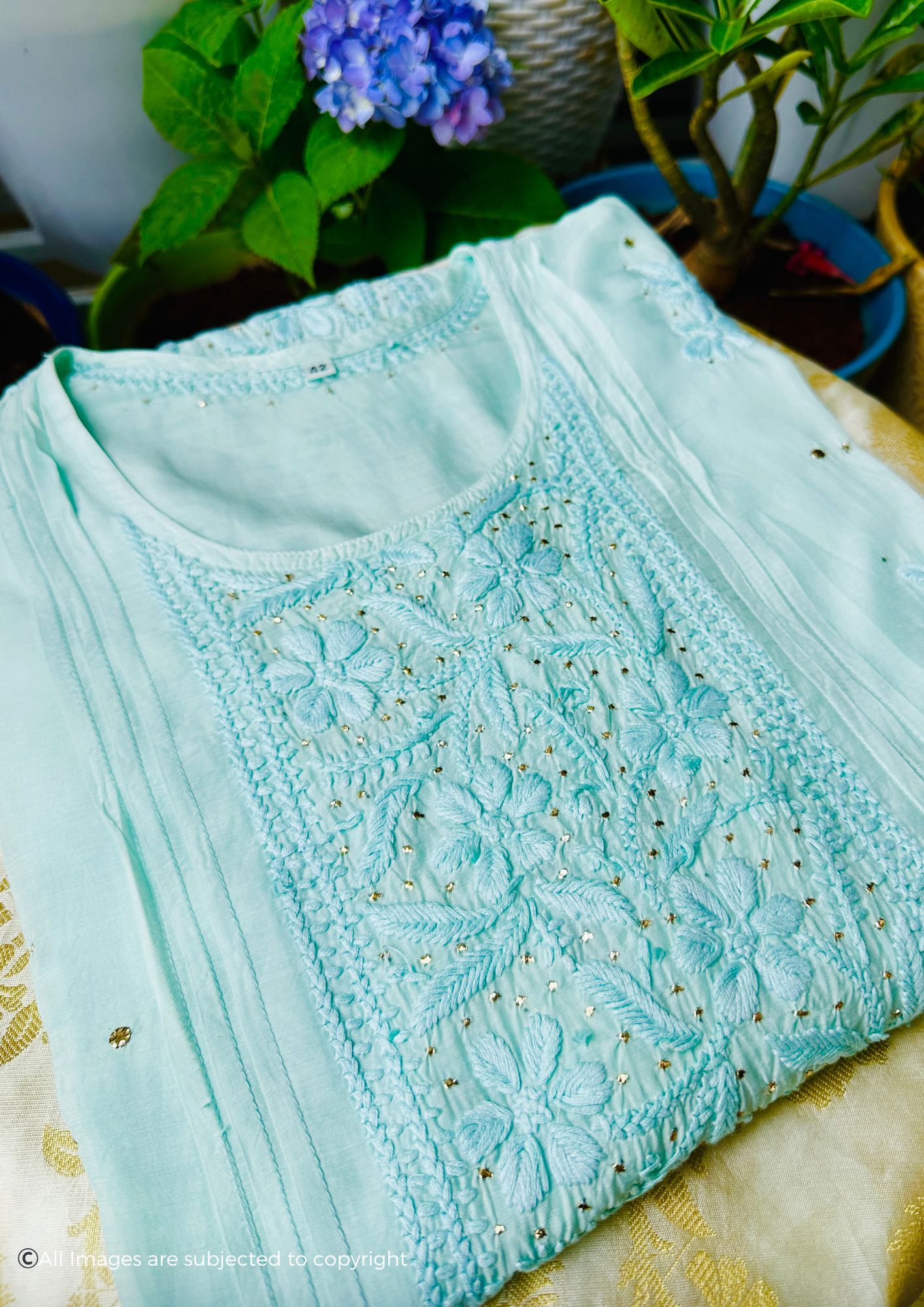 Zoya Premium Muslin Chikankari Kurti