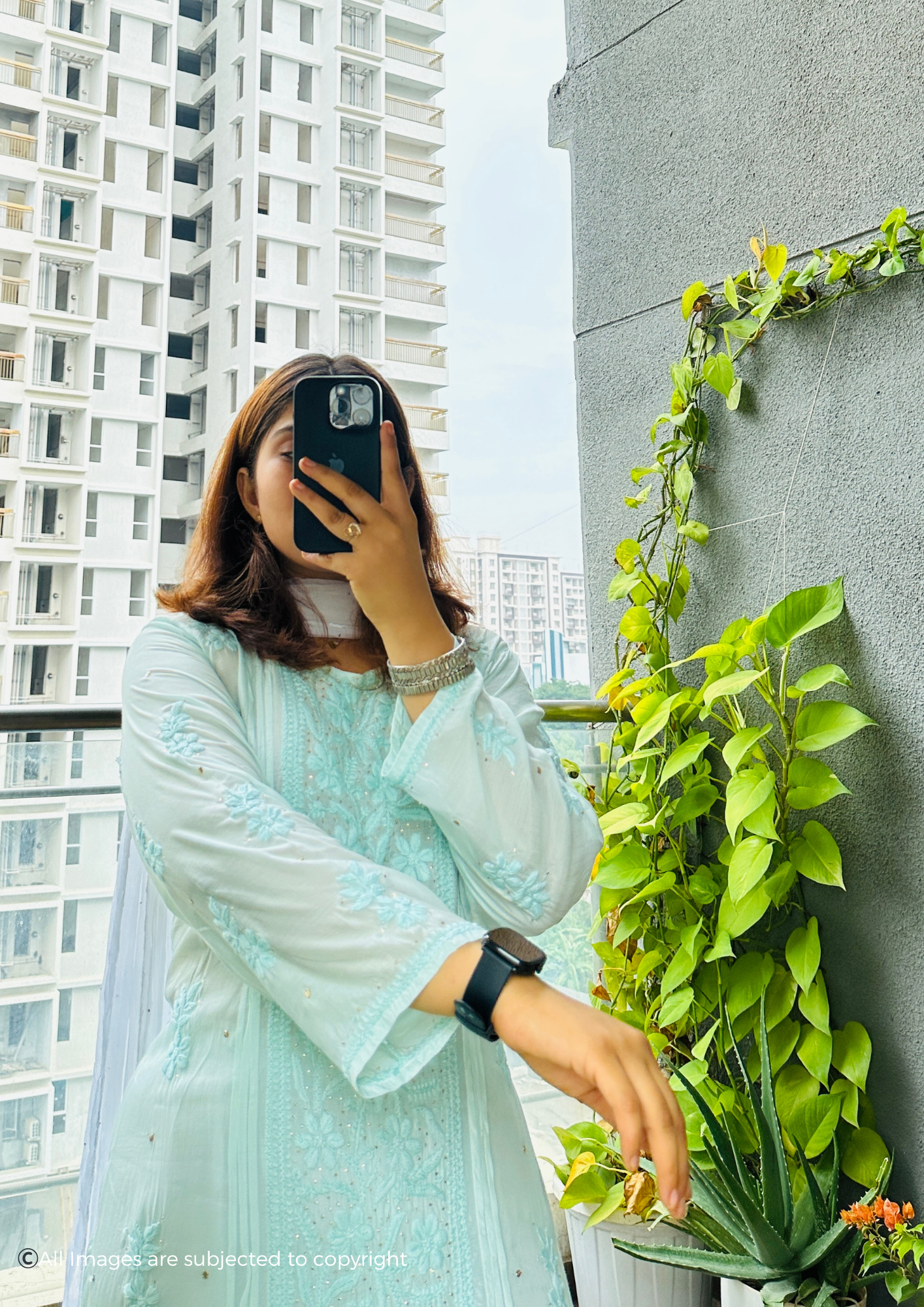 Zoya Premium Muslin Chikankari Kurti