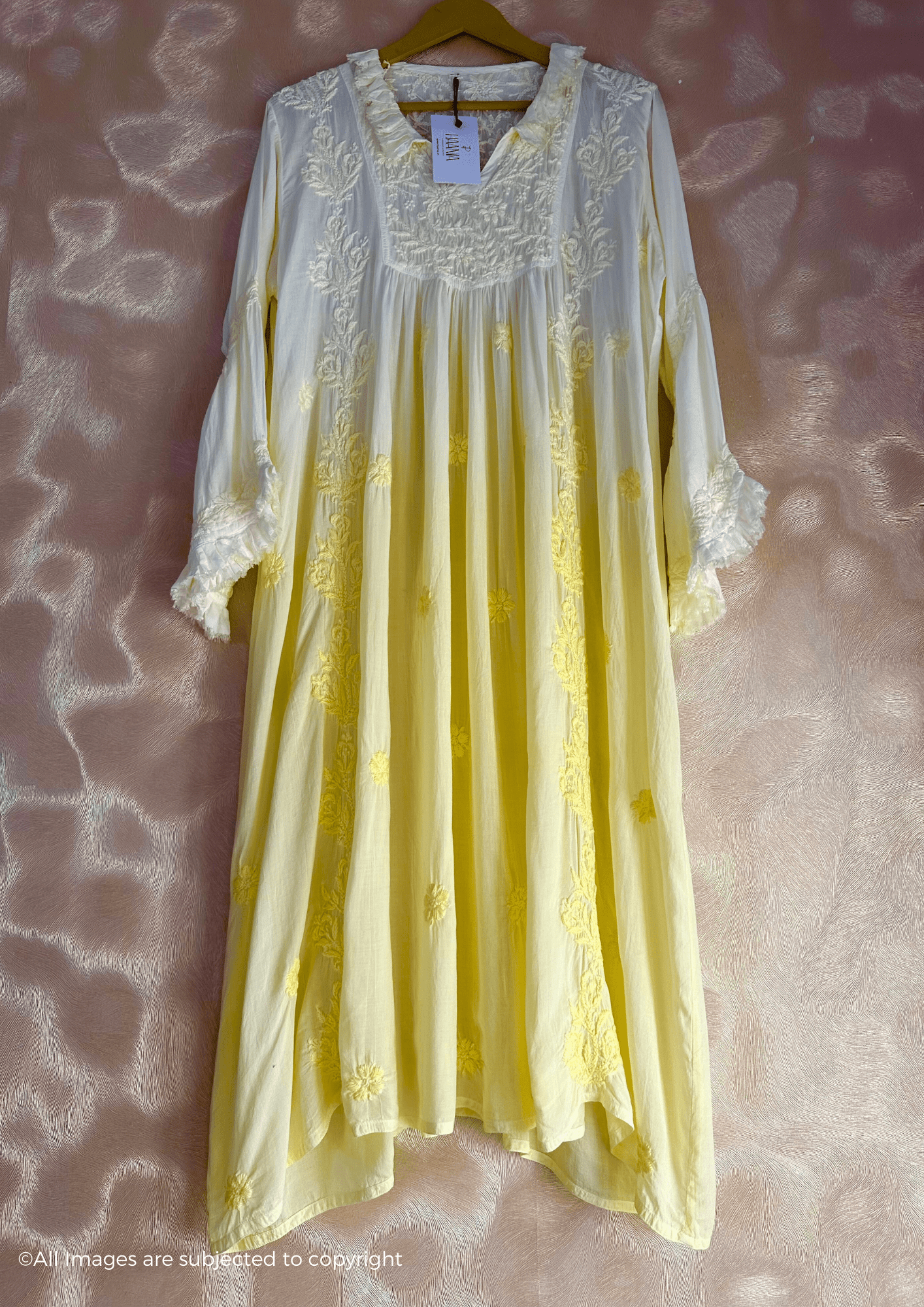 Zaina Chikankari Muslin Gown