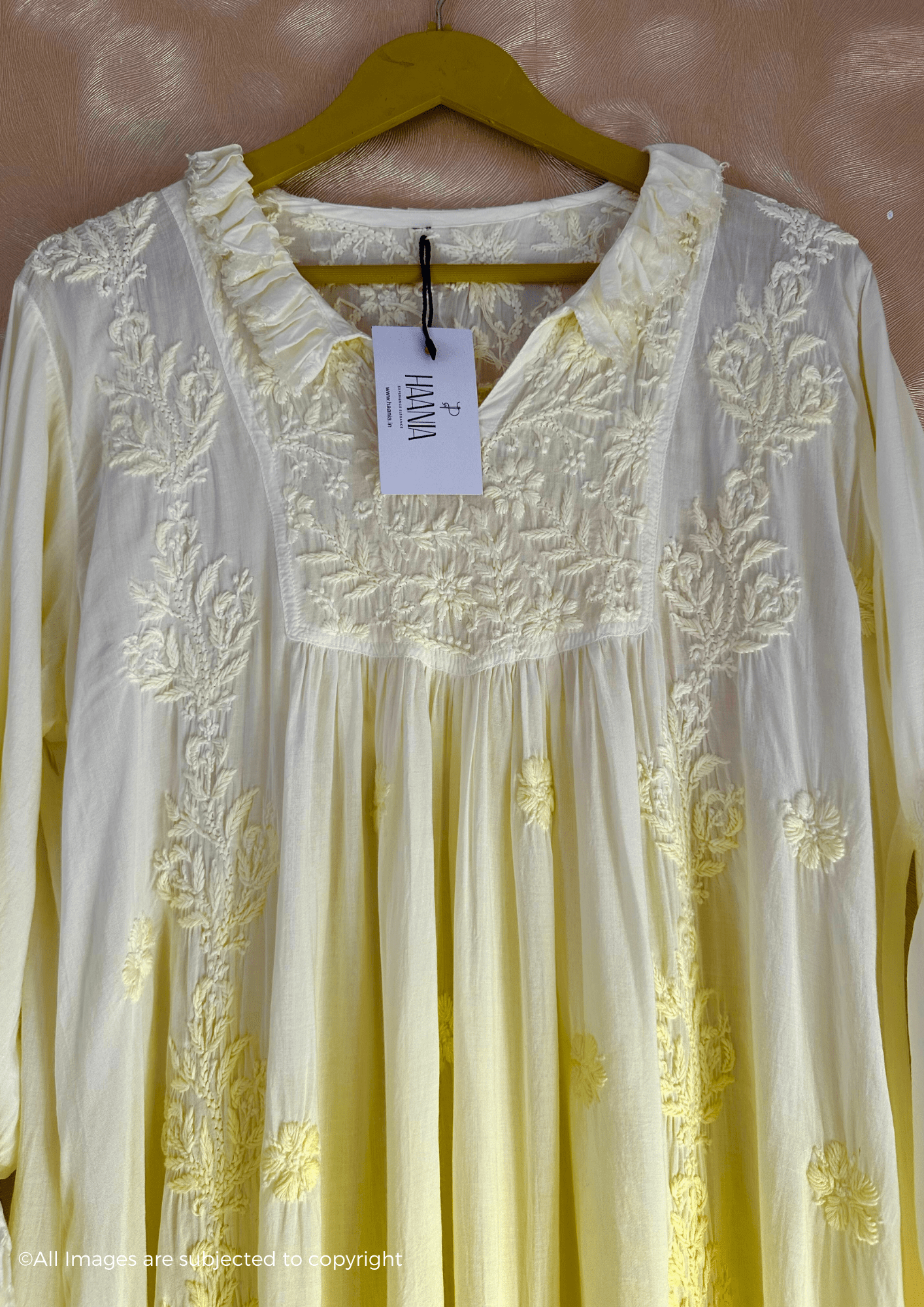 Zaina Chikankari Muslin Gown
