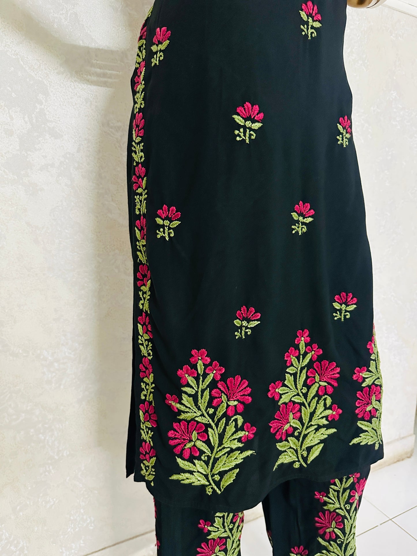 Not So Basic Black Chikankari Suit set