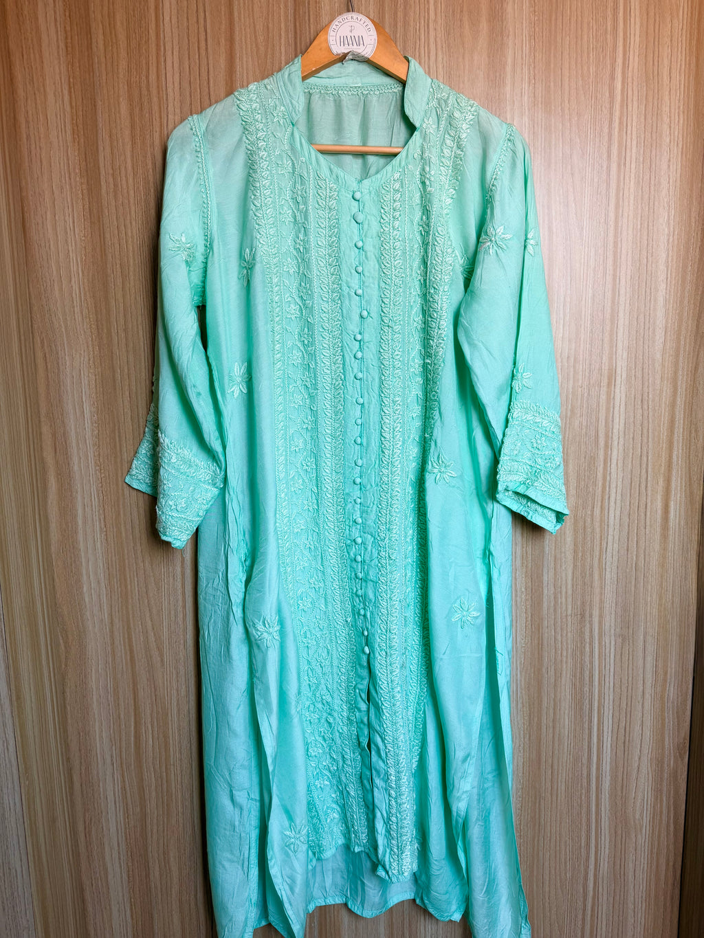 Muslin Chikankari Long Kurta