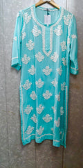 Handcrafted Chikanakari Pure Heavy 3D Modal Cotton Kurta
