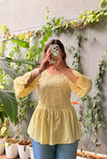 Zuni Handcrafted Chikankari short Kurti