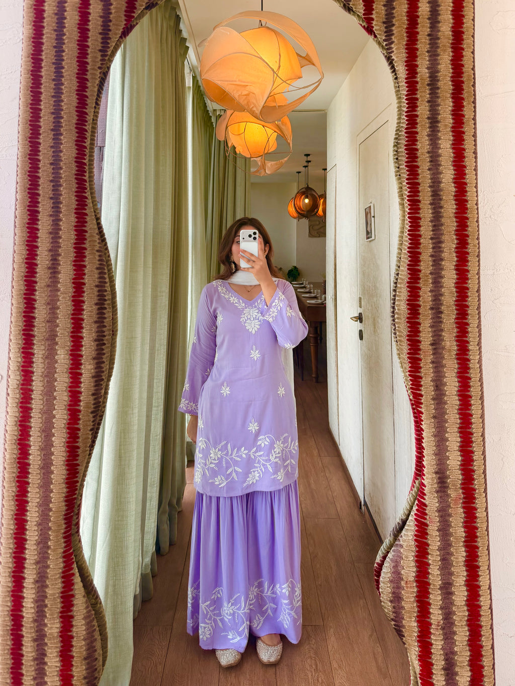 Haya Chikankari Garara set