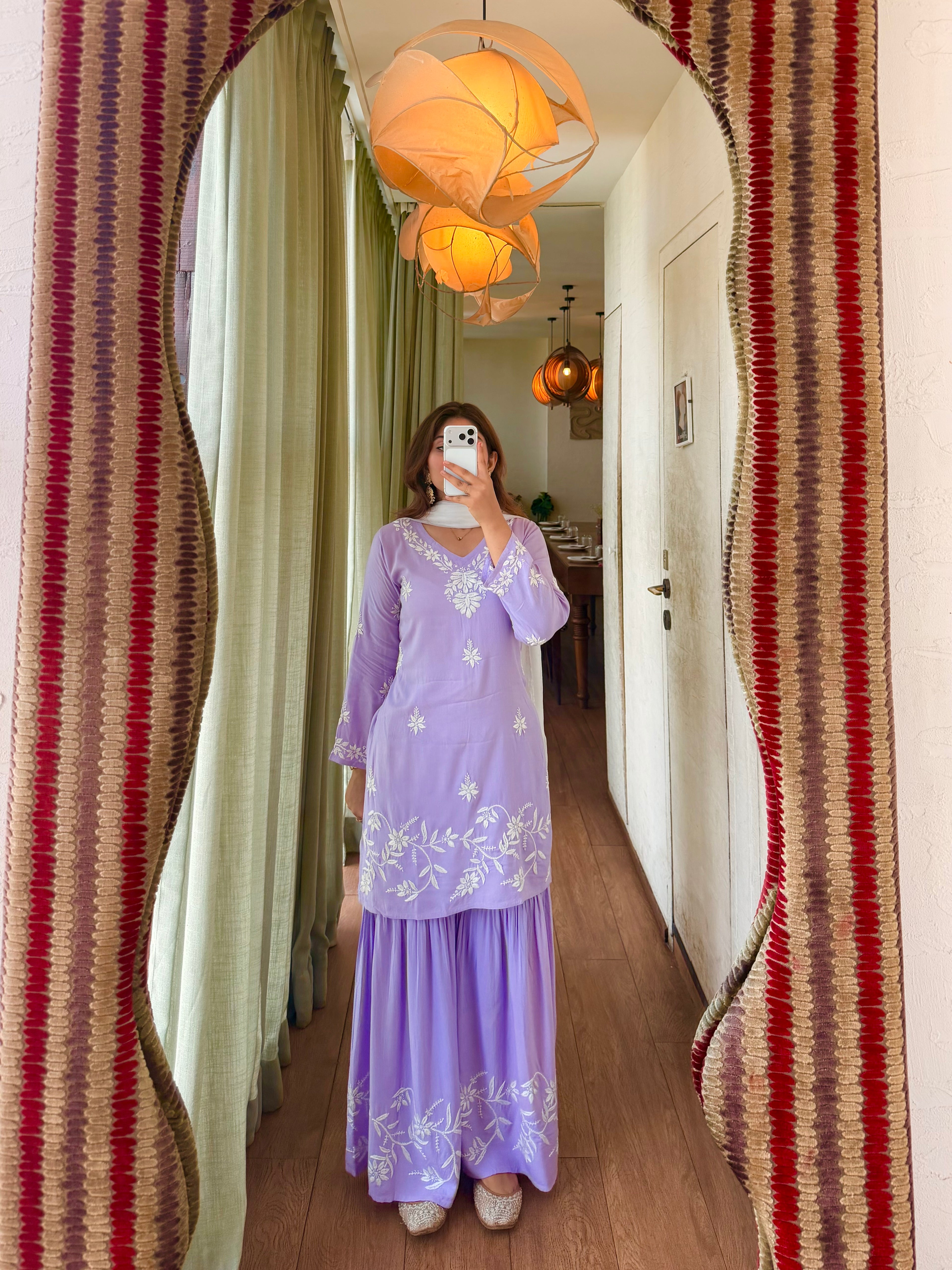 Haya Chikankari Garara set