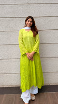 Wasabi Inspired Chikankari Kurta