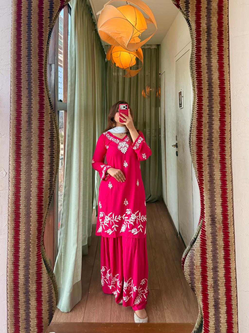 Haya Chikankari Garara set