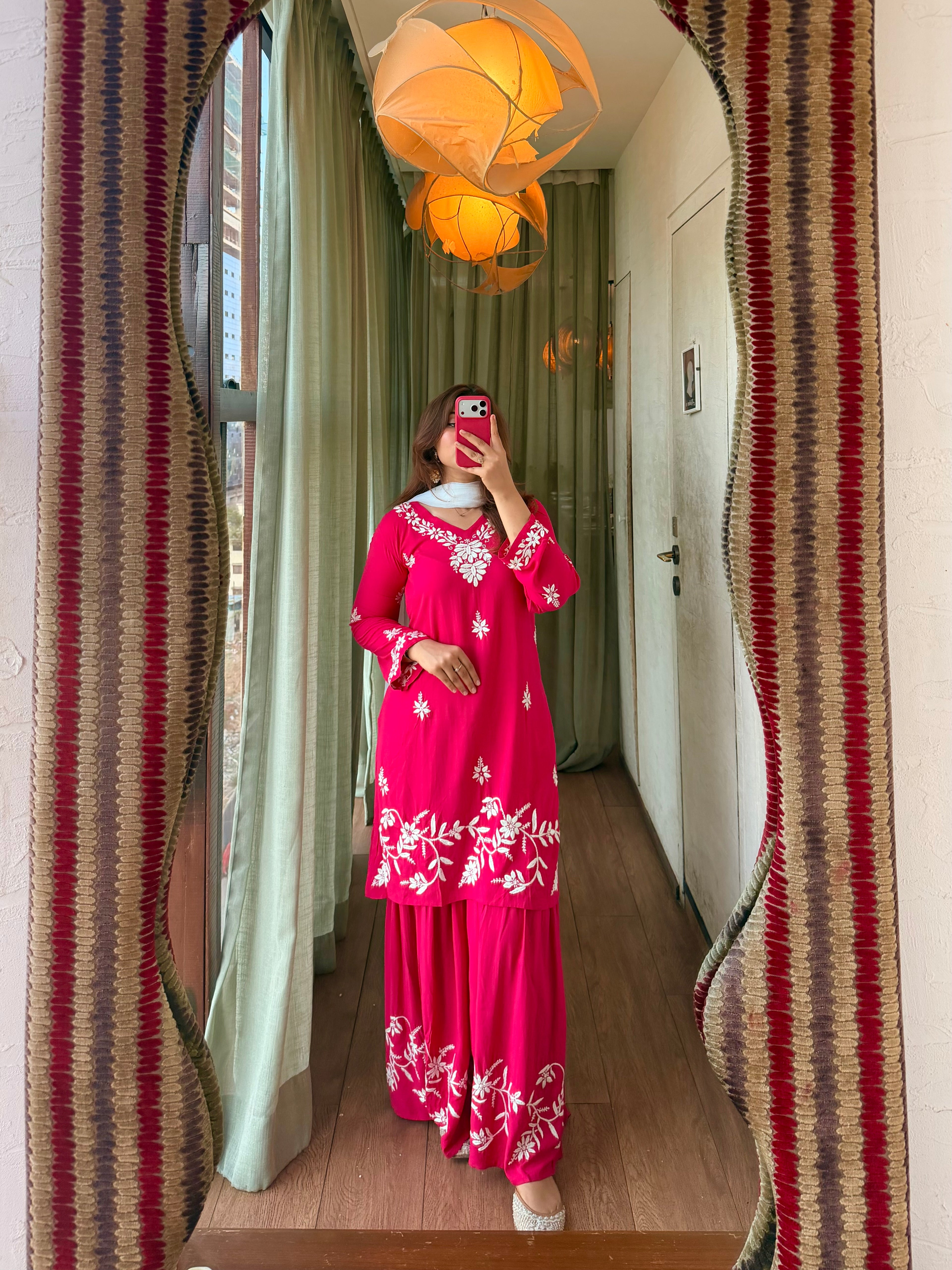 Haya Chikankari Garara set