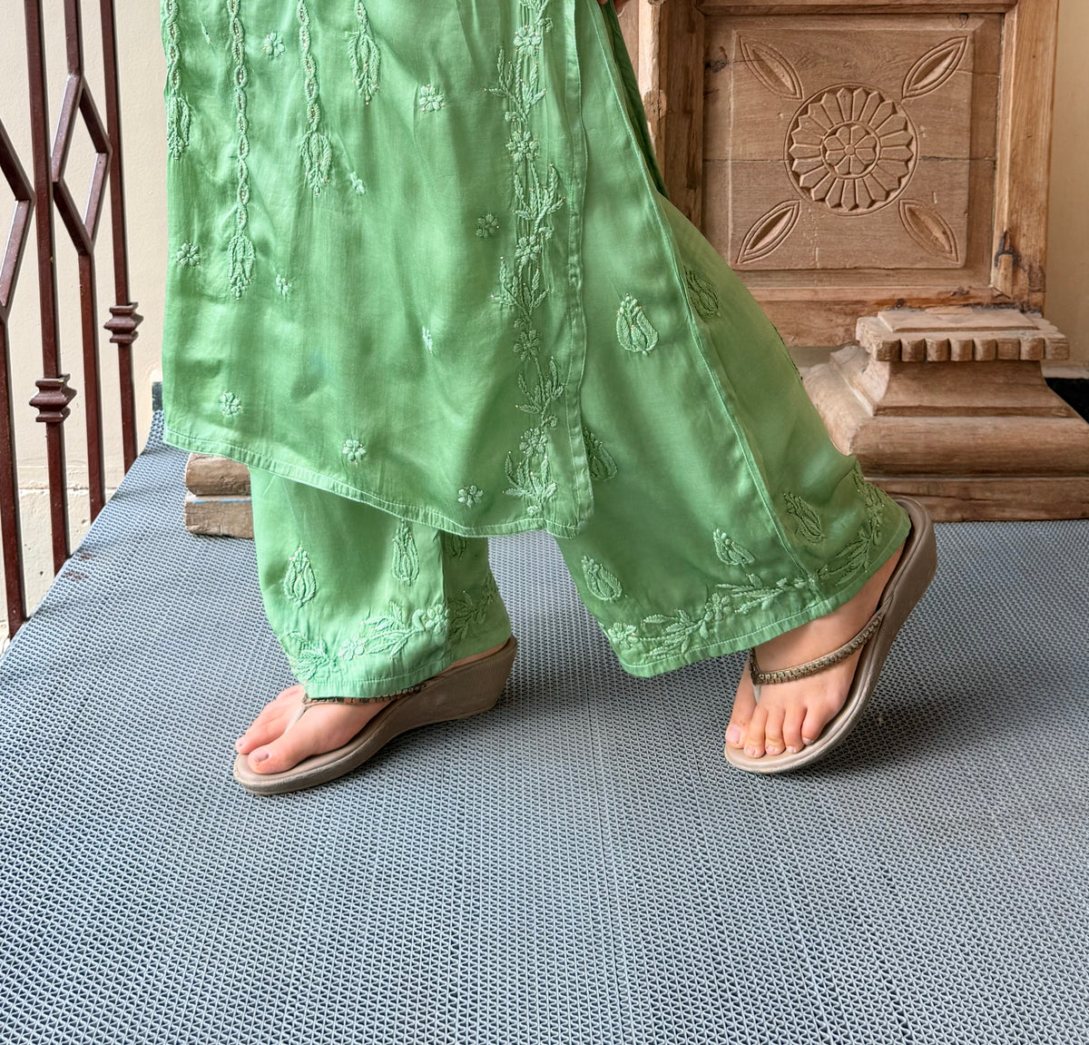 Elaichi Begum Modal Silk Suit Set