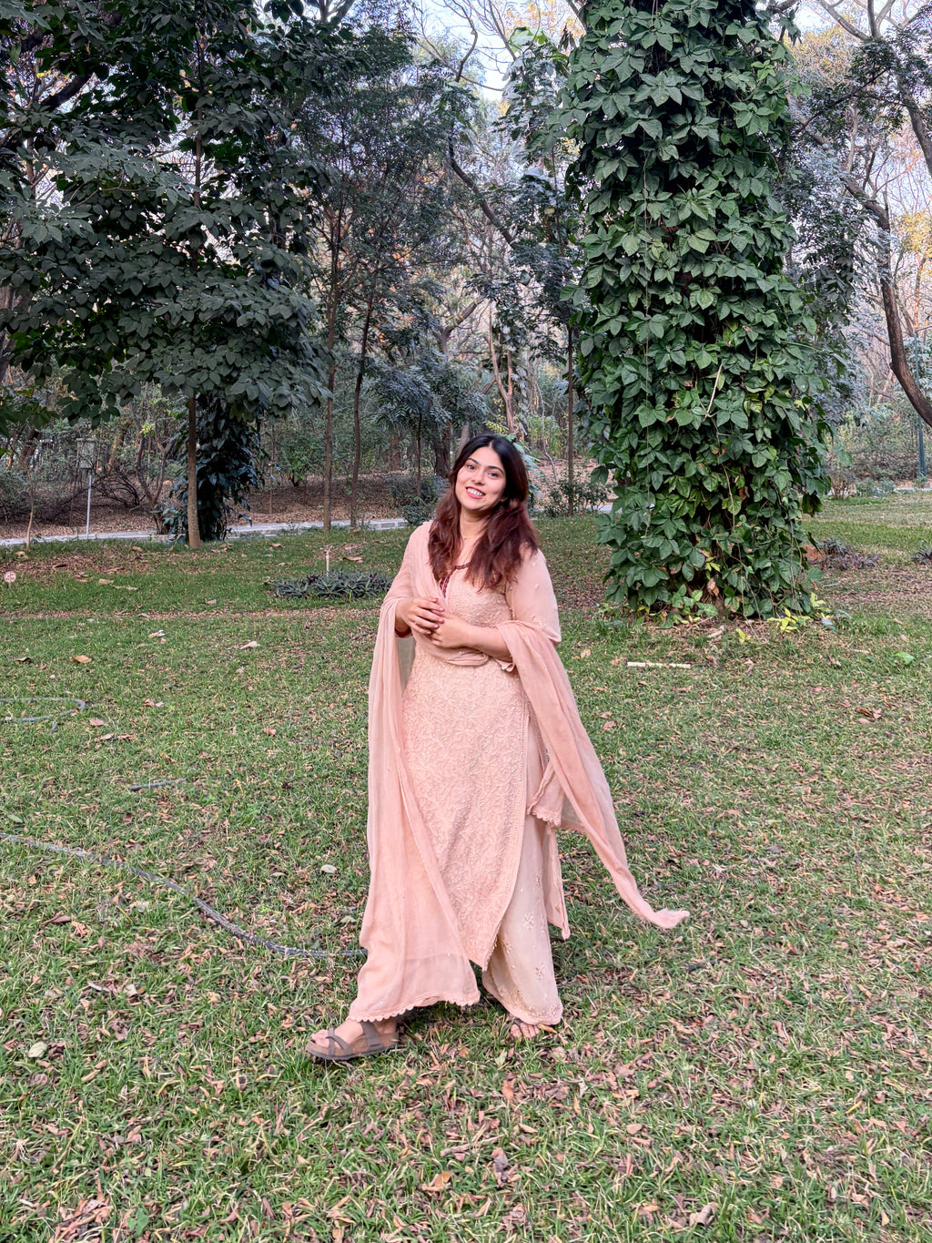 Tandoori Chai Inspired Chikankari Suit Set