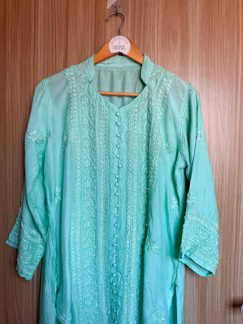 Muslin Chikankari Long Kurta