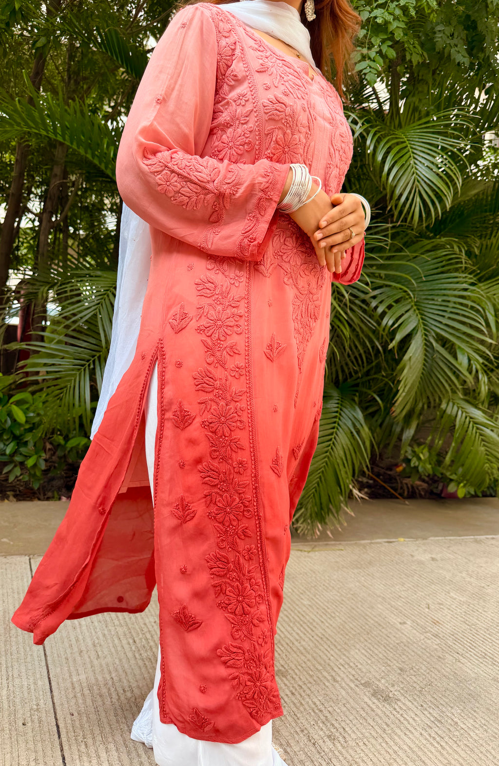Amara Ombré Chikankari Kurta