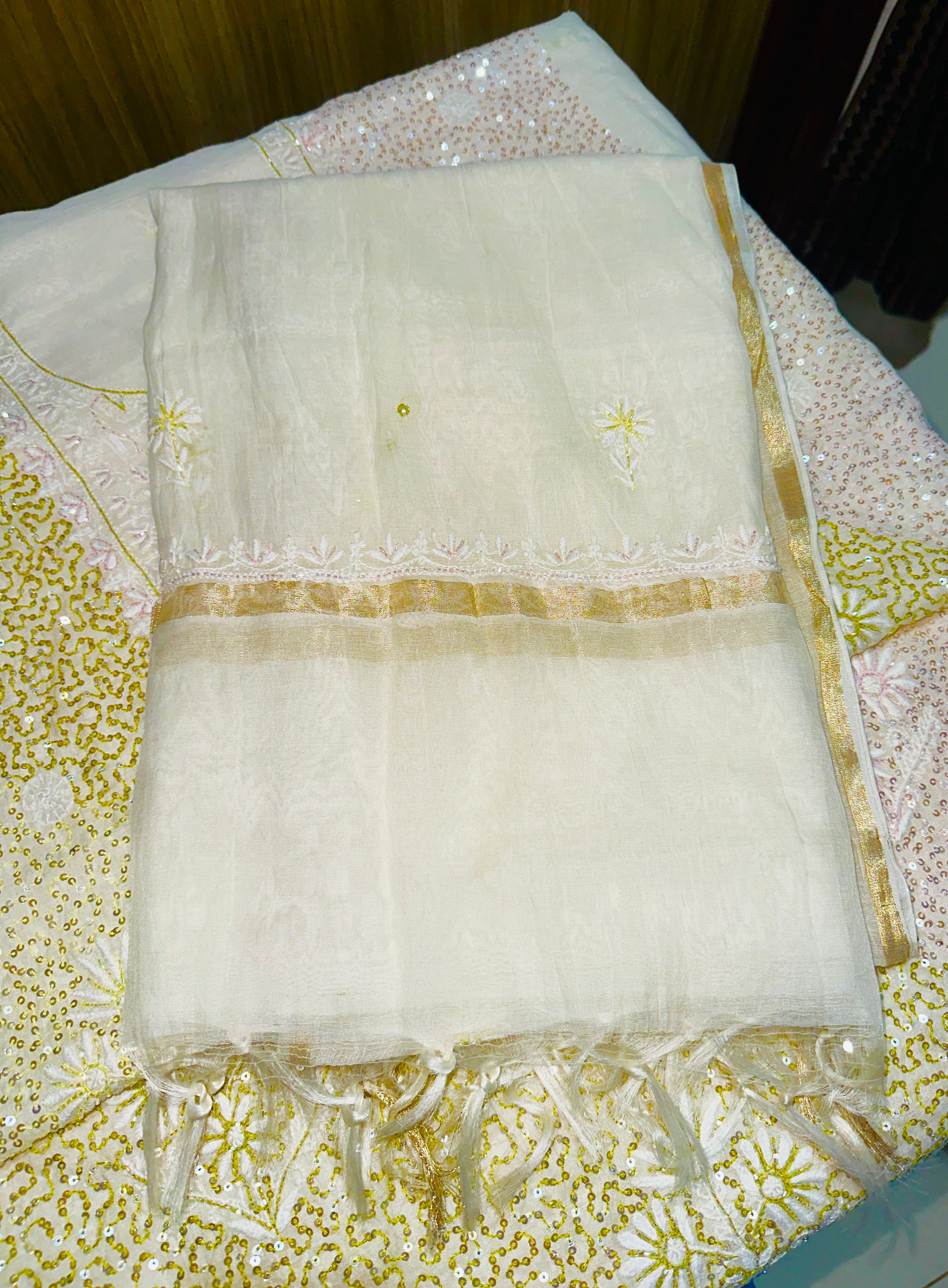 Cassata heavily embellished Chikankari Suit Set