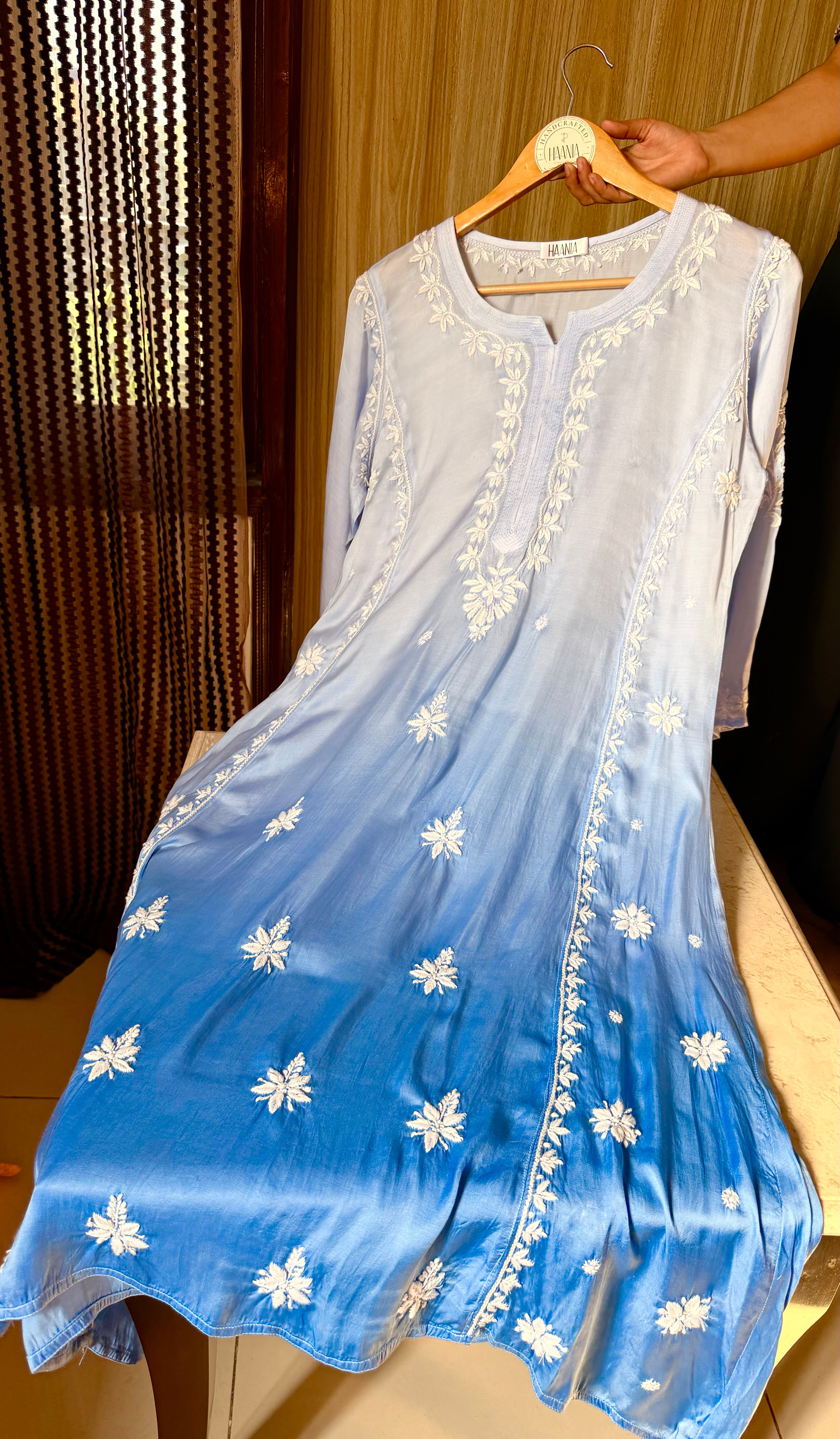 Hues of Blue Chikankari Kurta
