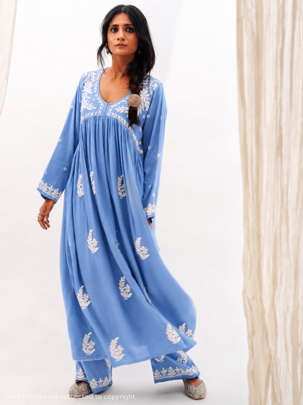 Alia Handcrafted Chikankari Suit Set