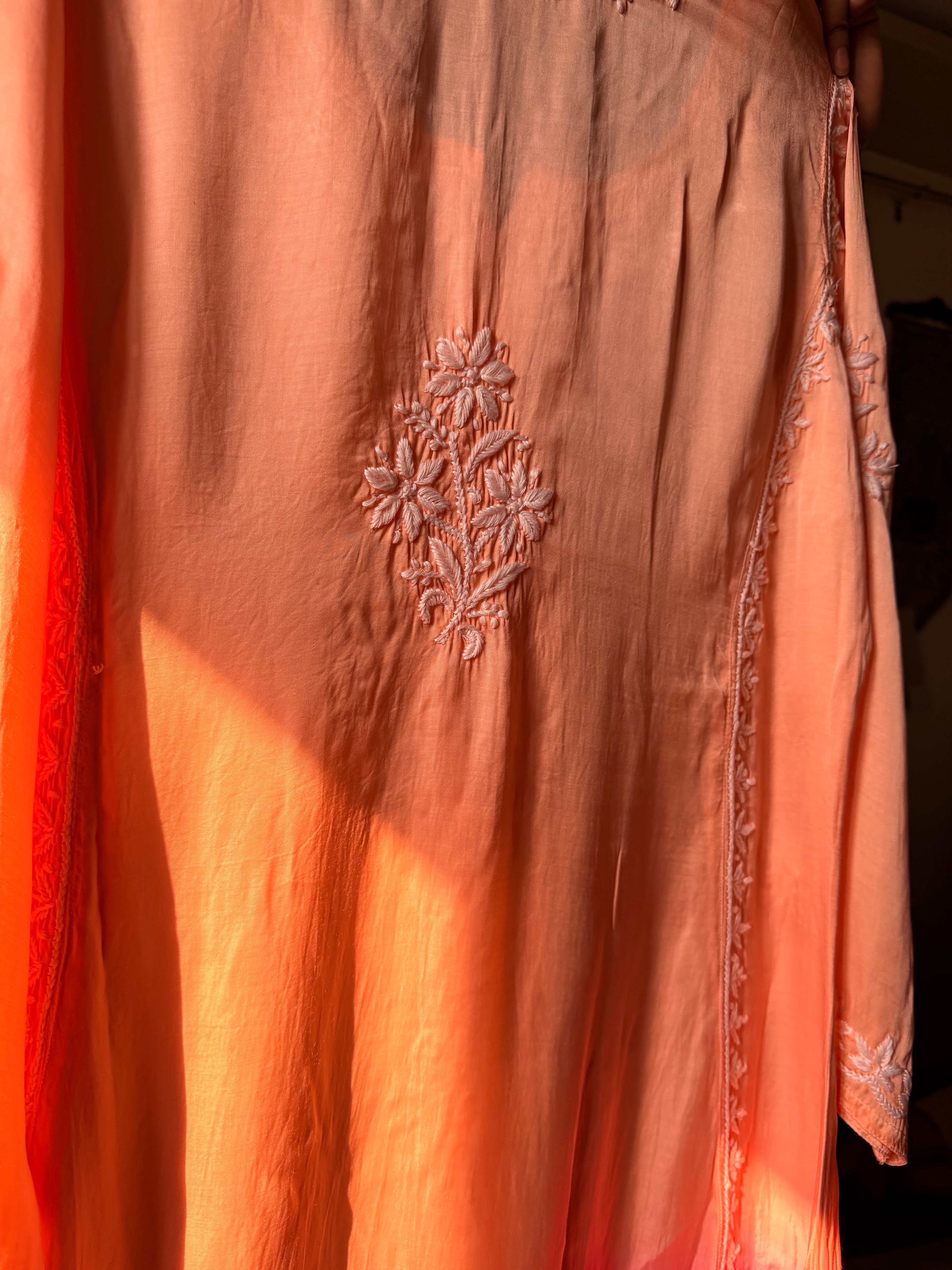 Gulkand Inspired Chikankari Kurta