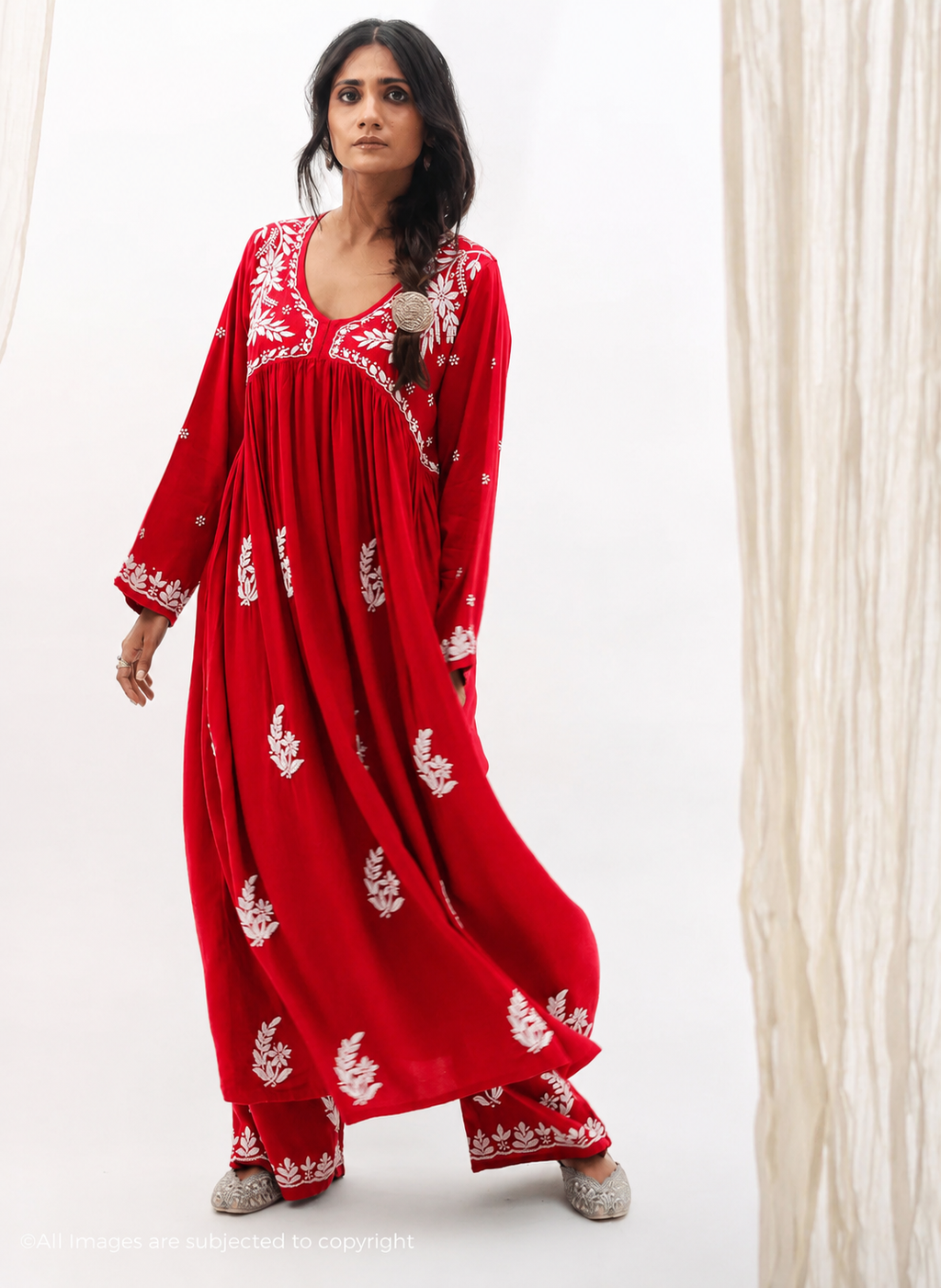 Alia Handcrafted Chikankari Suit Set