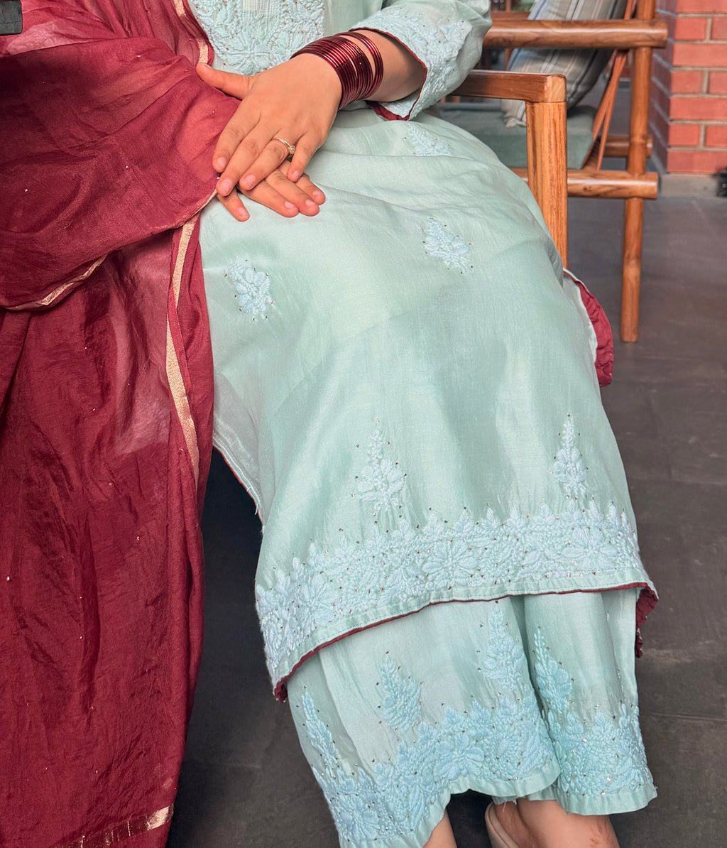 Kumkum Katha Chanderi Suit Set