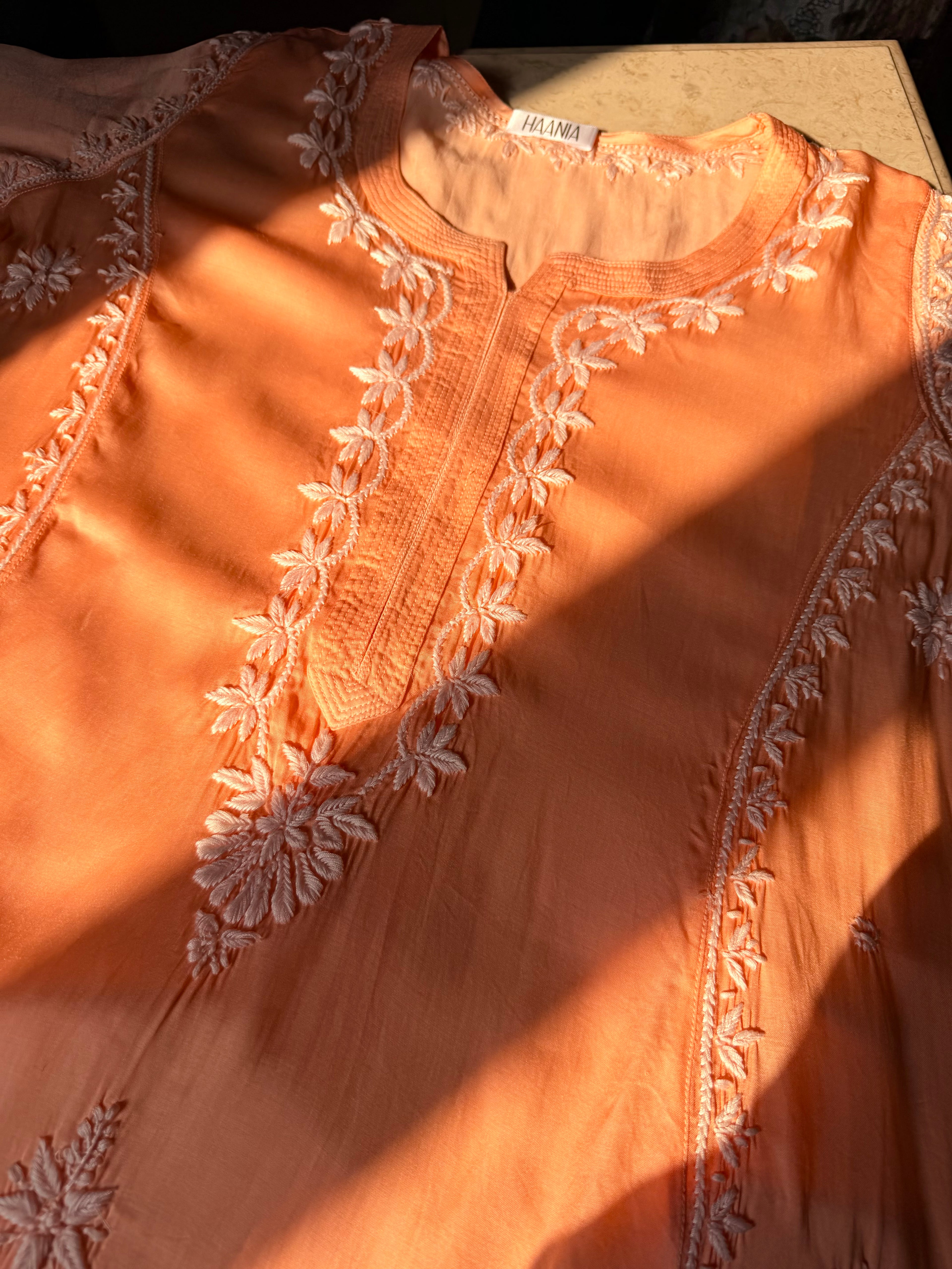 Gulkand Inspired Chikankari Kurta